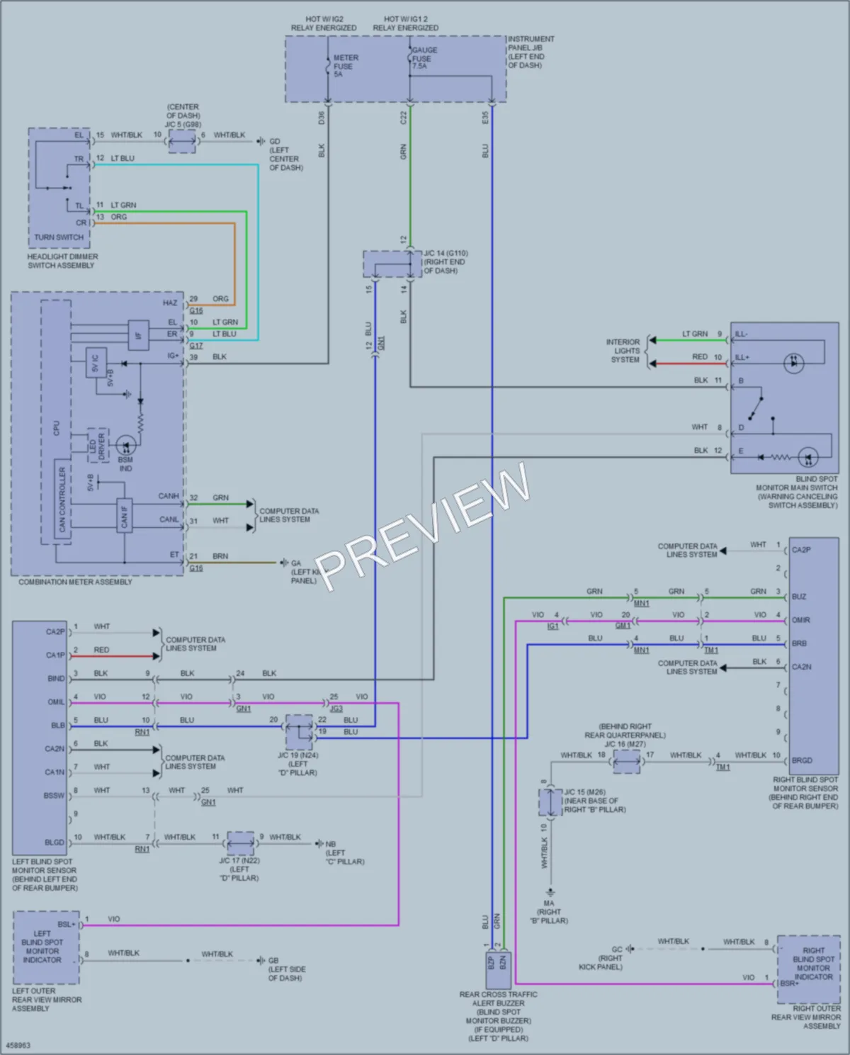 2015 Toyota RAV4 Navigation wiring diagram preview