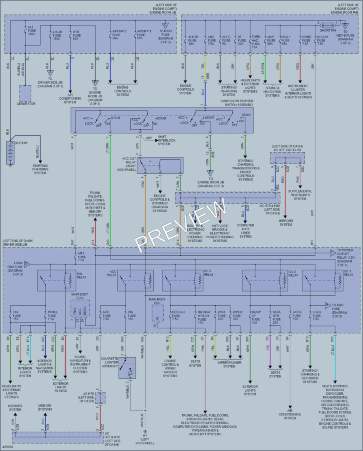 2015 Toyota Sequoia Power Distribution wiring diagram preview