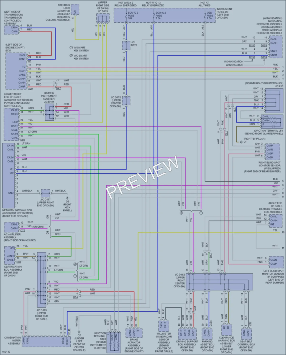 2015 Toyota Sienna Computer Data Lines wiring diagram preview