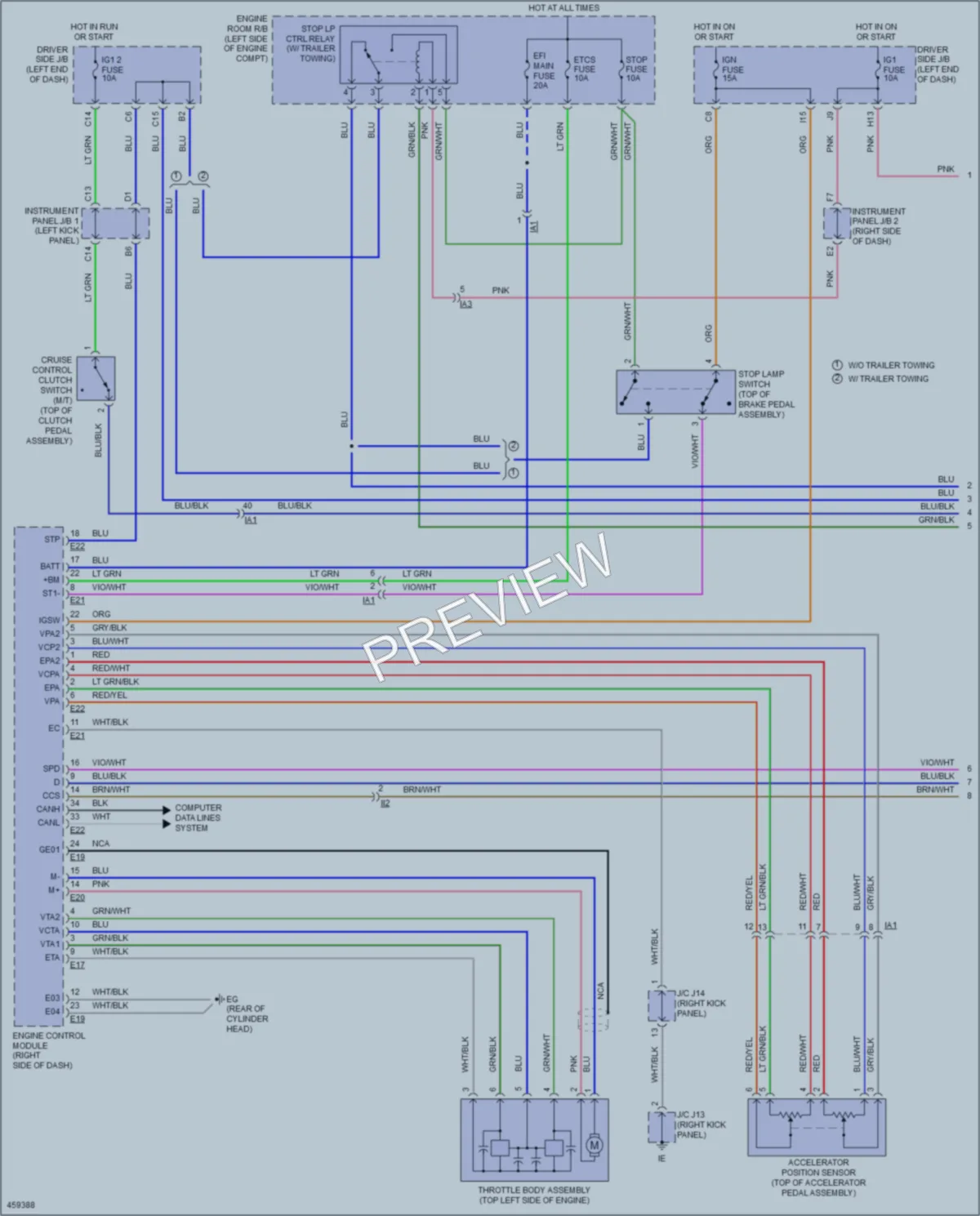 2015 Toyota Tacoma Cruise Control wiring diagram preview