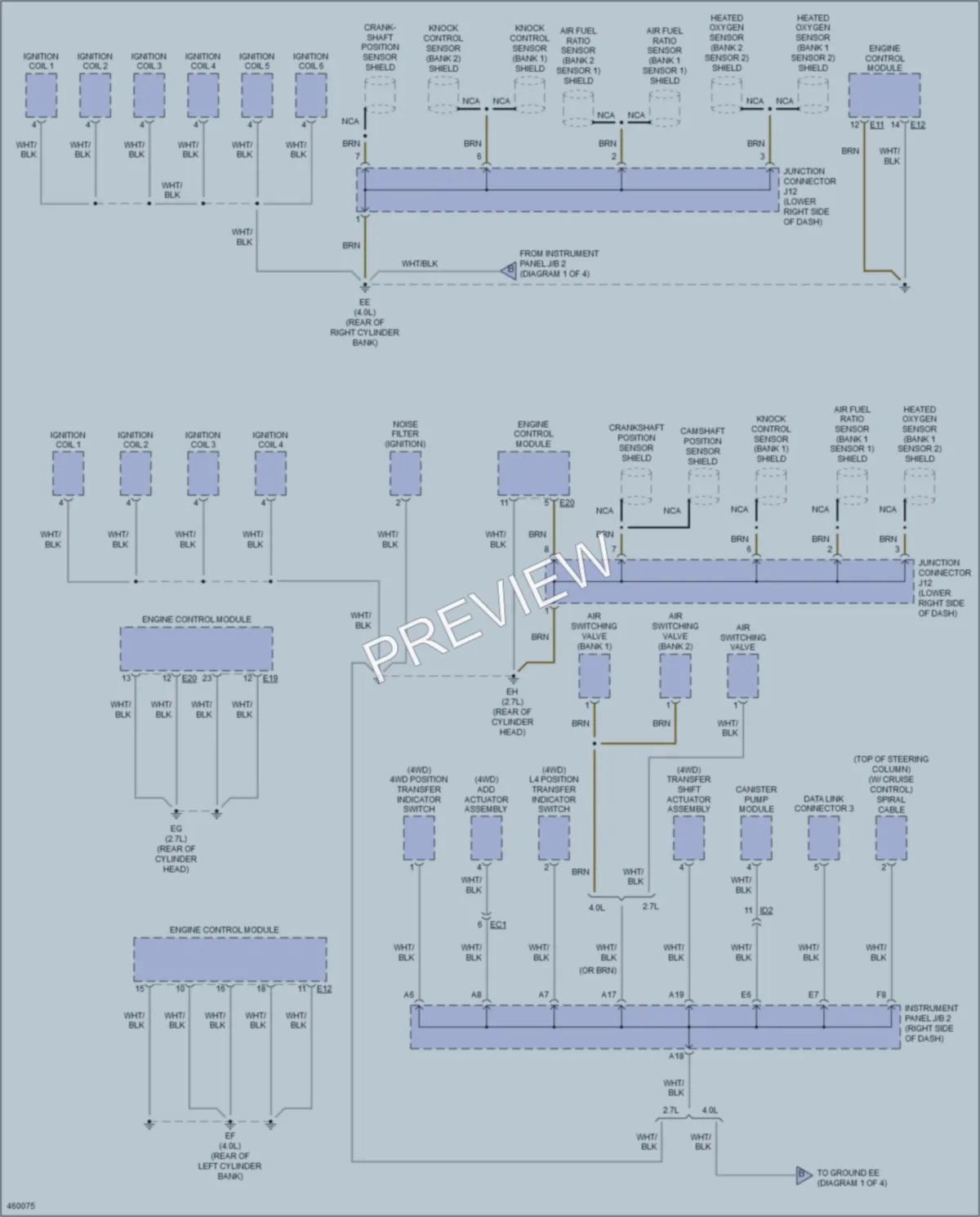 2015 Toyota Tacoma Ground Distribution wiring diagram preview