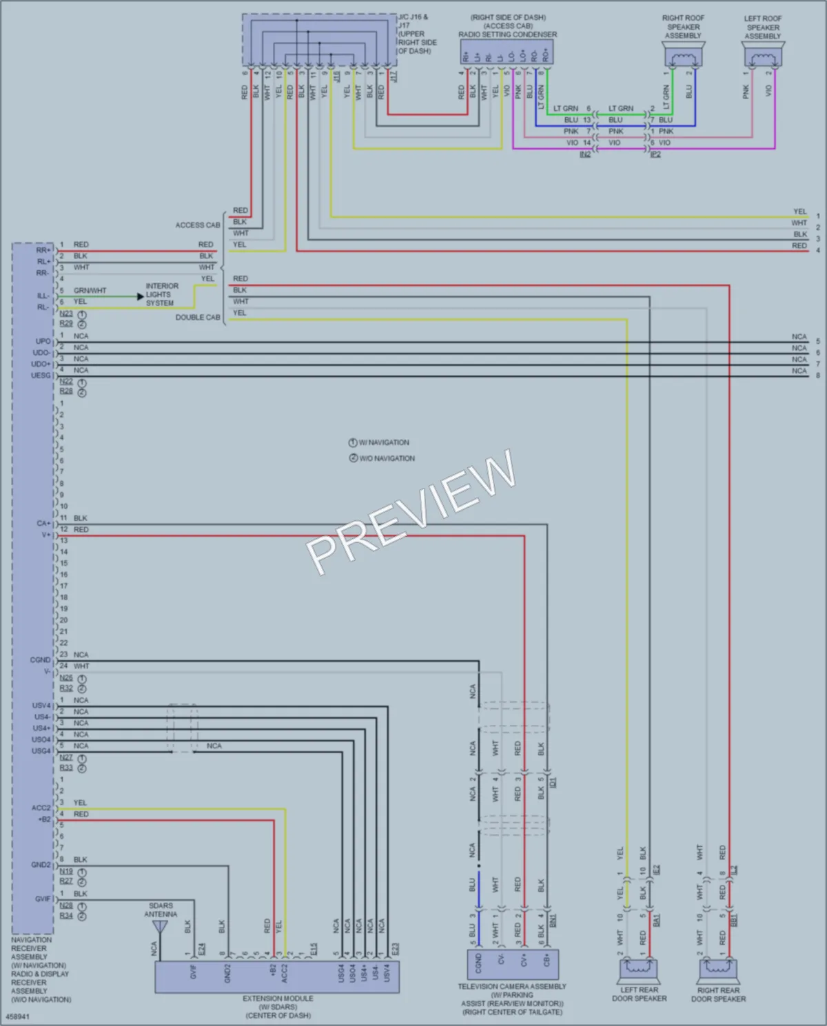 2015 Toyota Tacoma Navigation wiring diagram preview