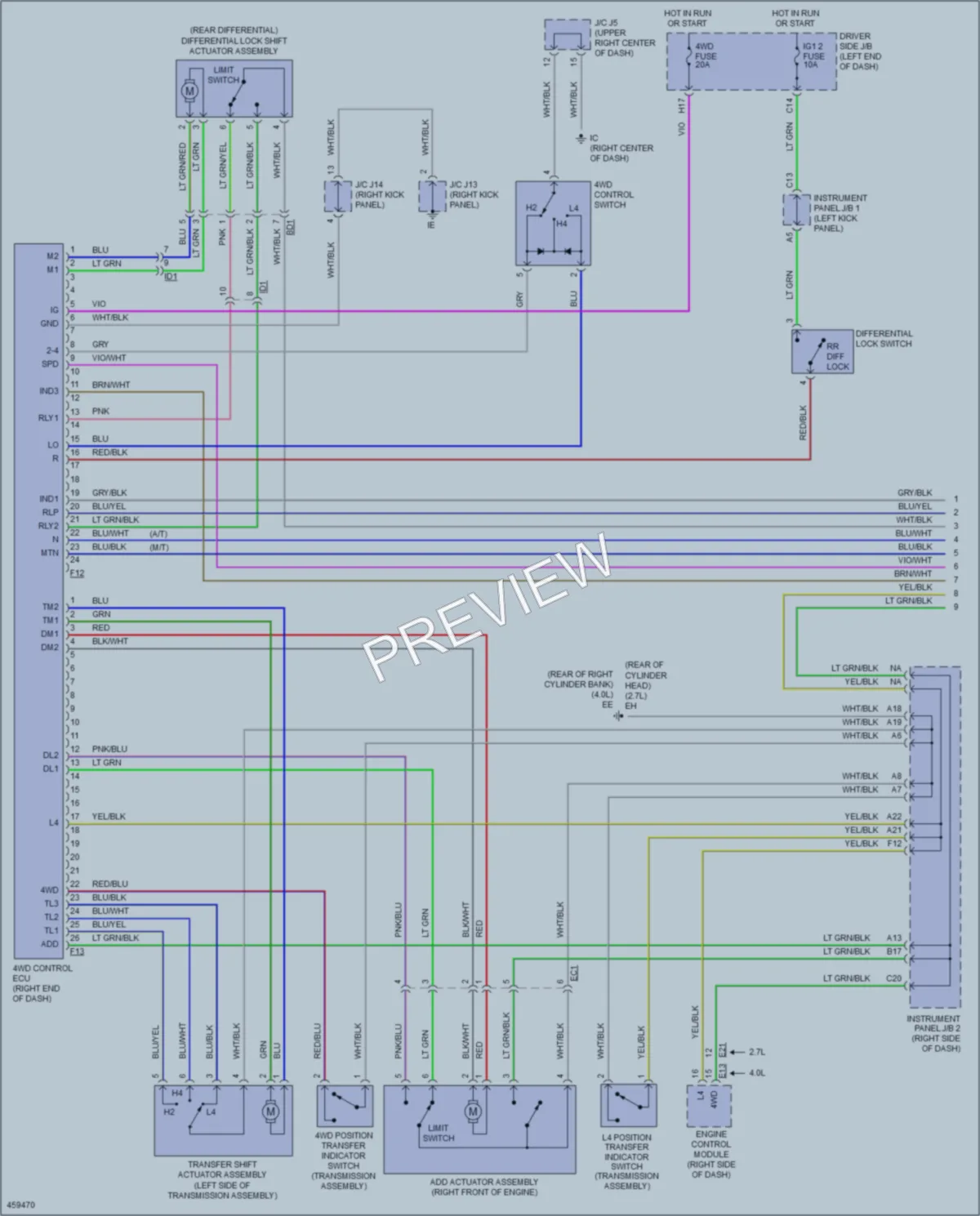 2015 Toyota Tacoma Transmission wiring diagram preview