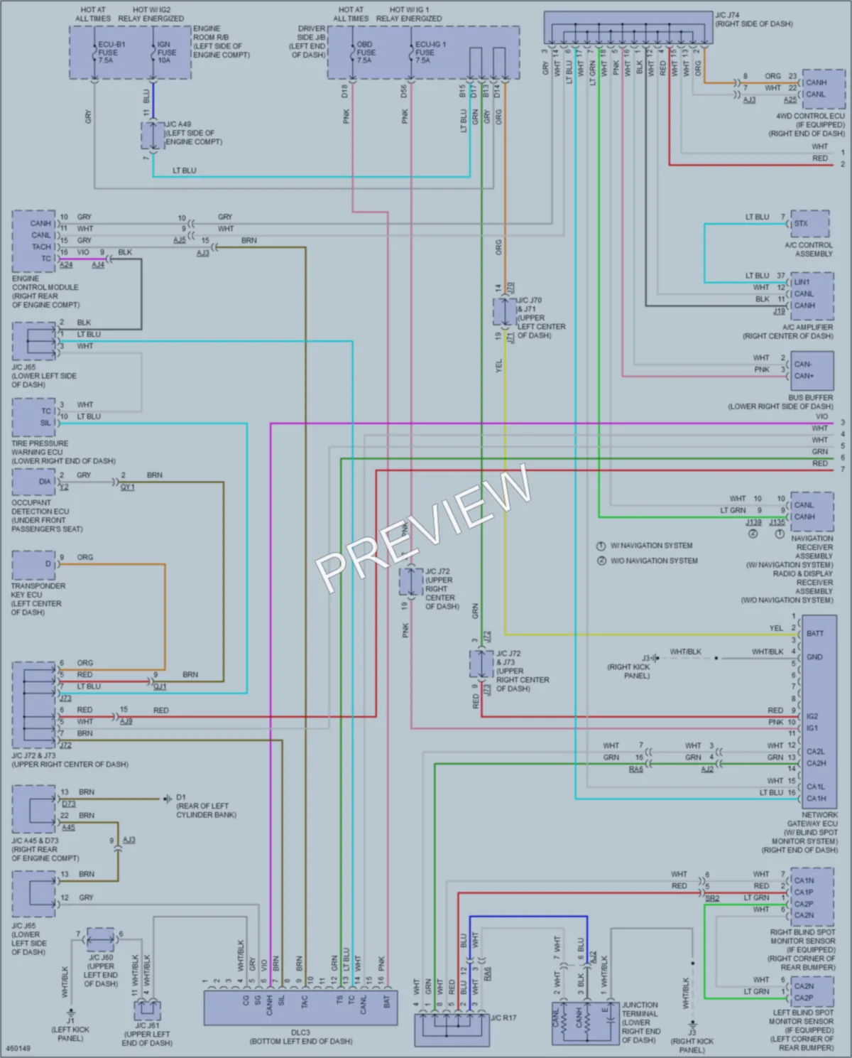 2015 Toyota Tundra Computer Data Lines wiring diagram preview