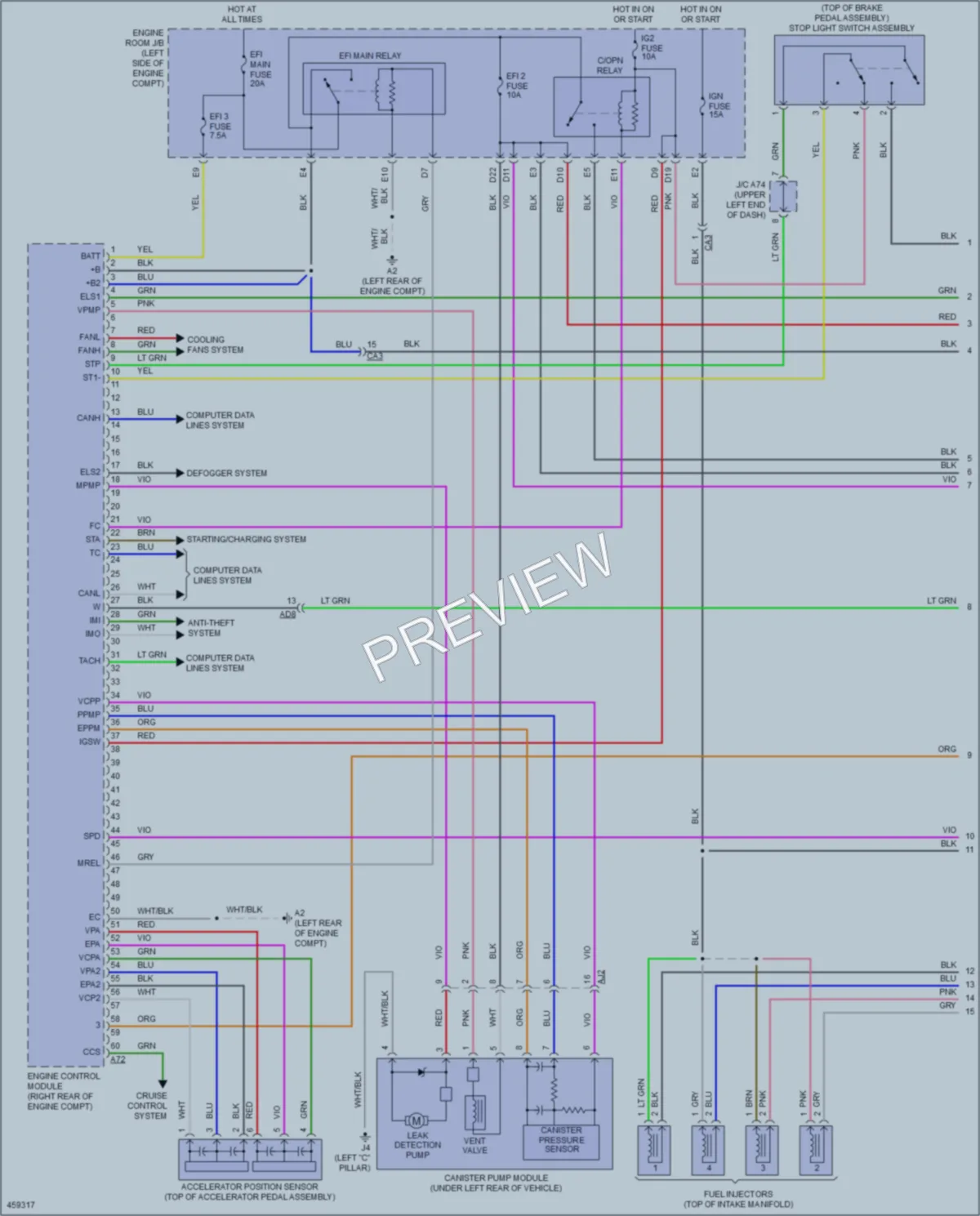 2015 Toyota Yaris Engine Performance wiring diagram preview