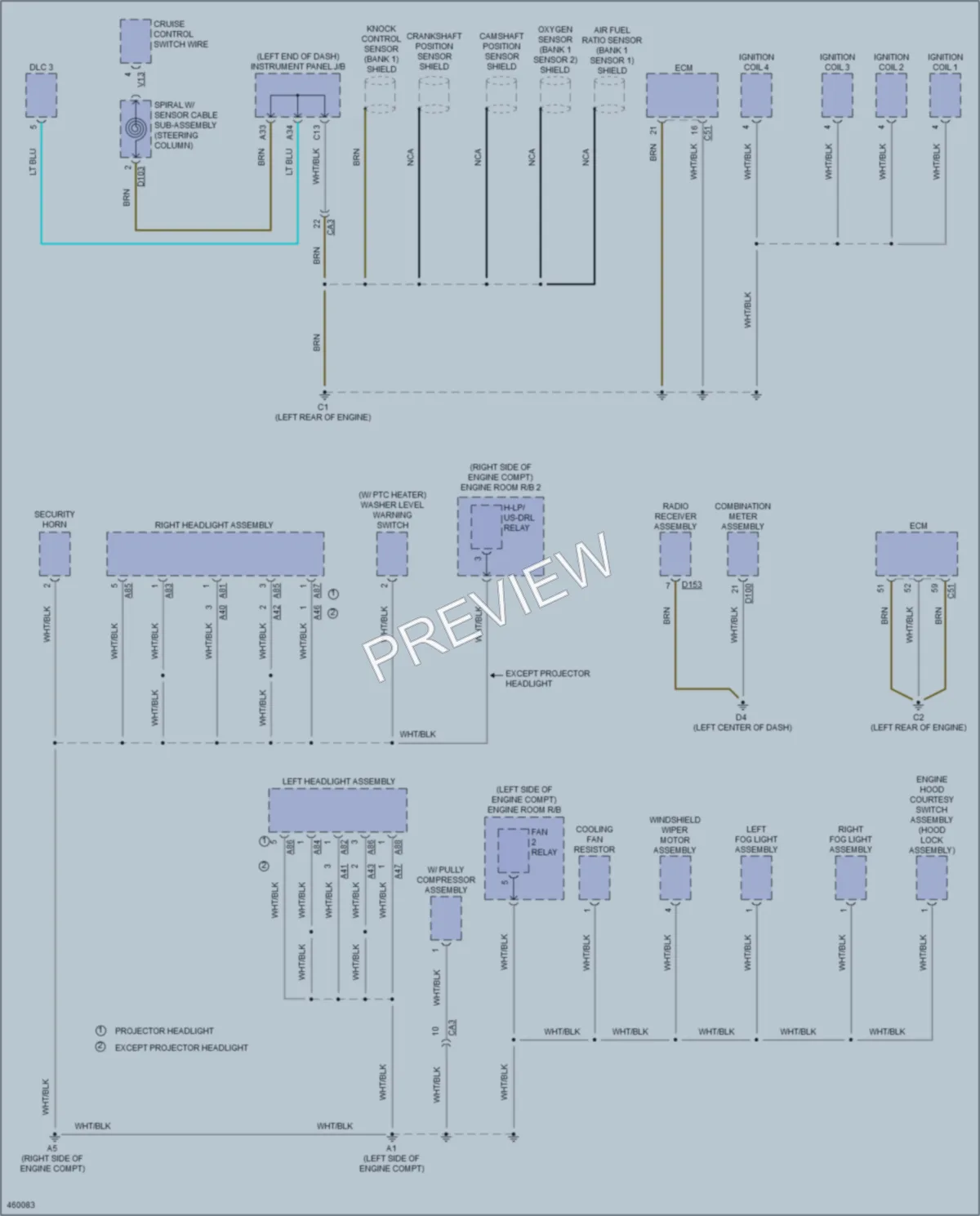 2015 Toyota Yaris Ground Distribution wiring diagram preview