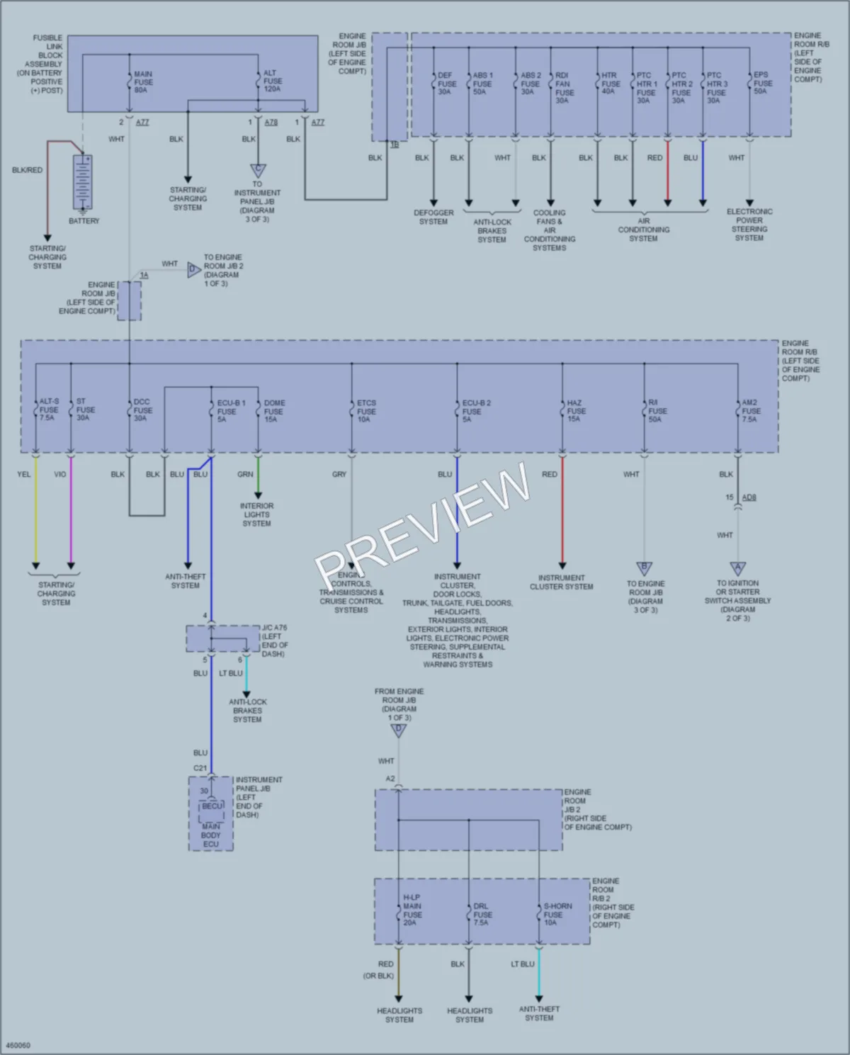 2015 Toyota Yaris Power Distribution wiring diagram preview
