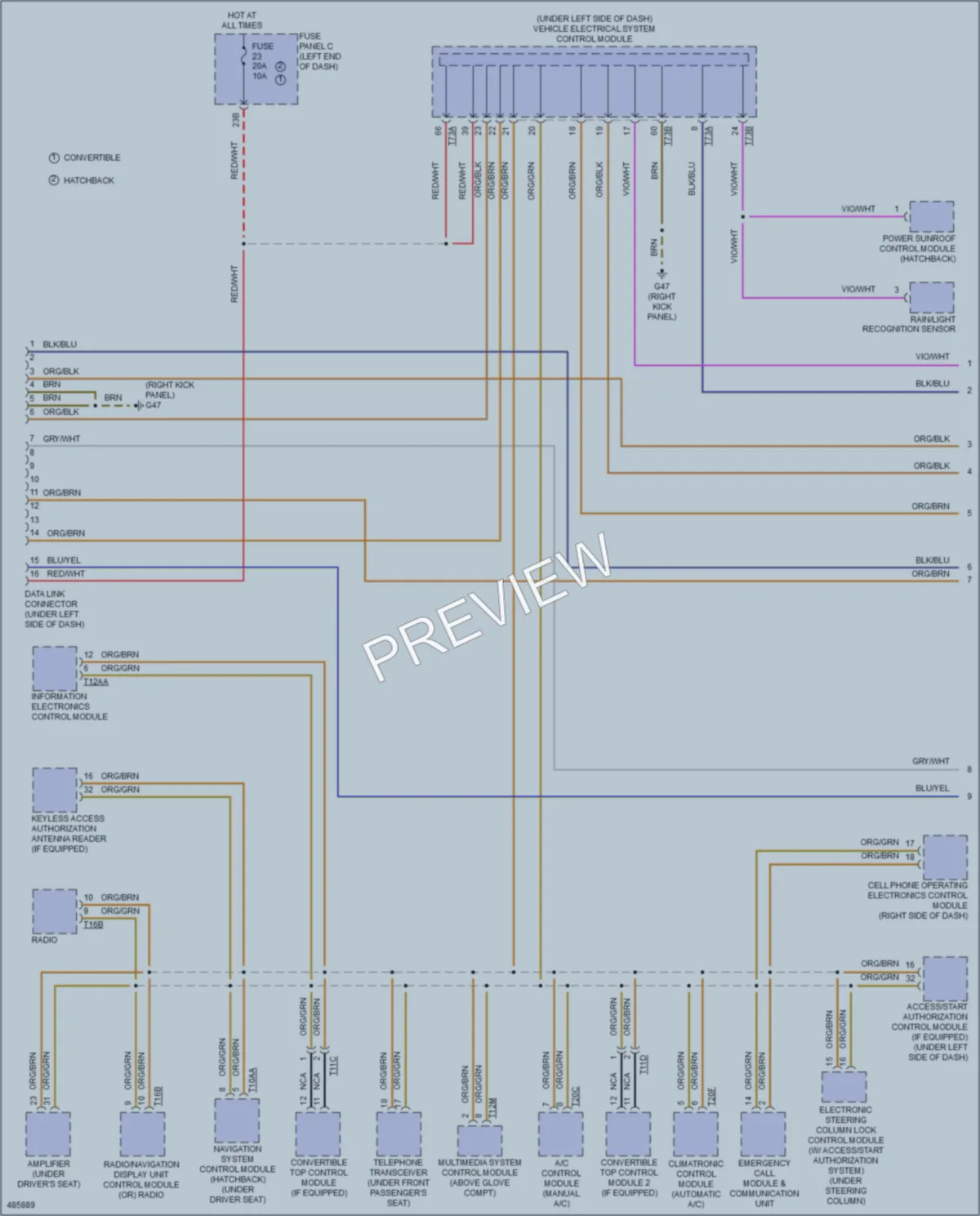 2015 Volkswagen Beetle Computer Data Lines wiring diagram preview