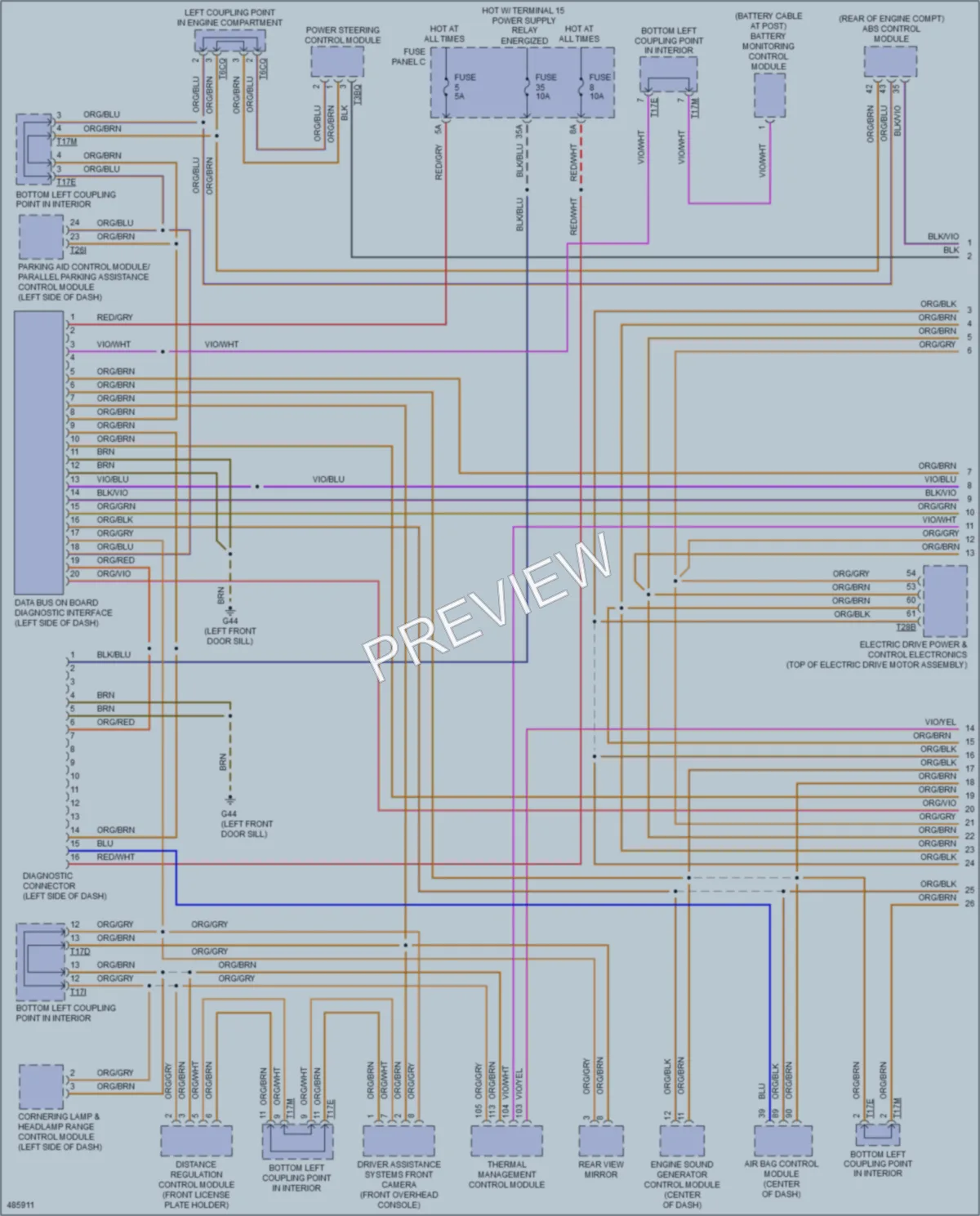 2015 Volkswagen Golf Computer Data Lines wiring diagram preview
