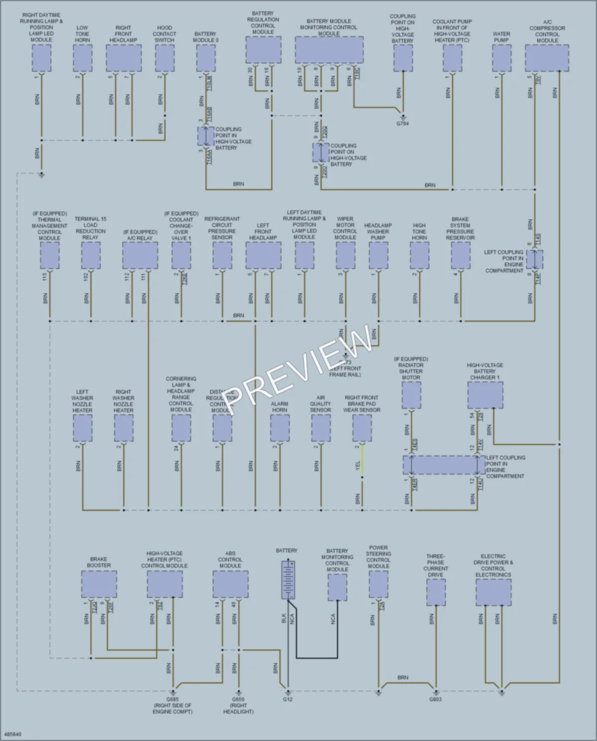 2015 Volkswagen Golf Ground Distribution wiring diagram preview