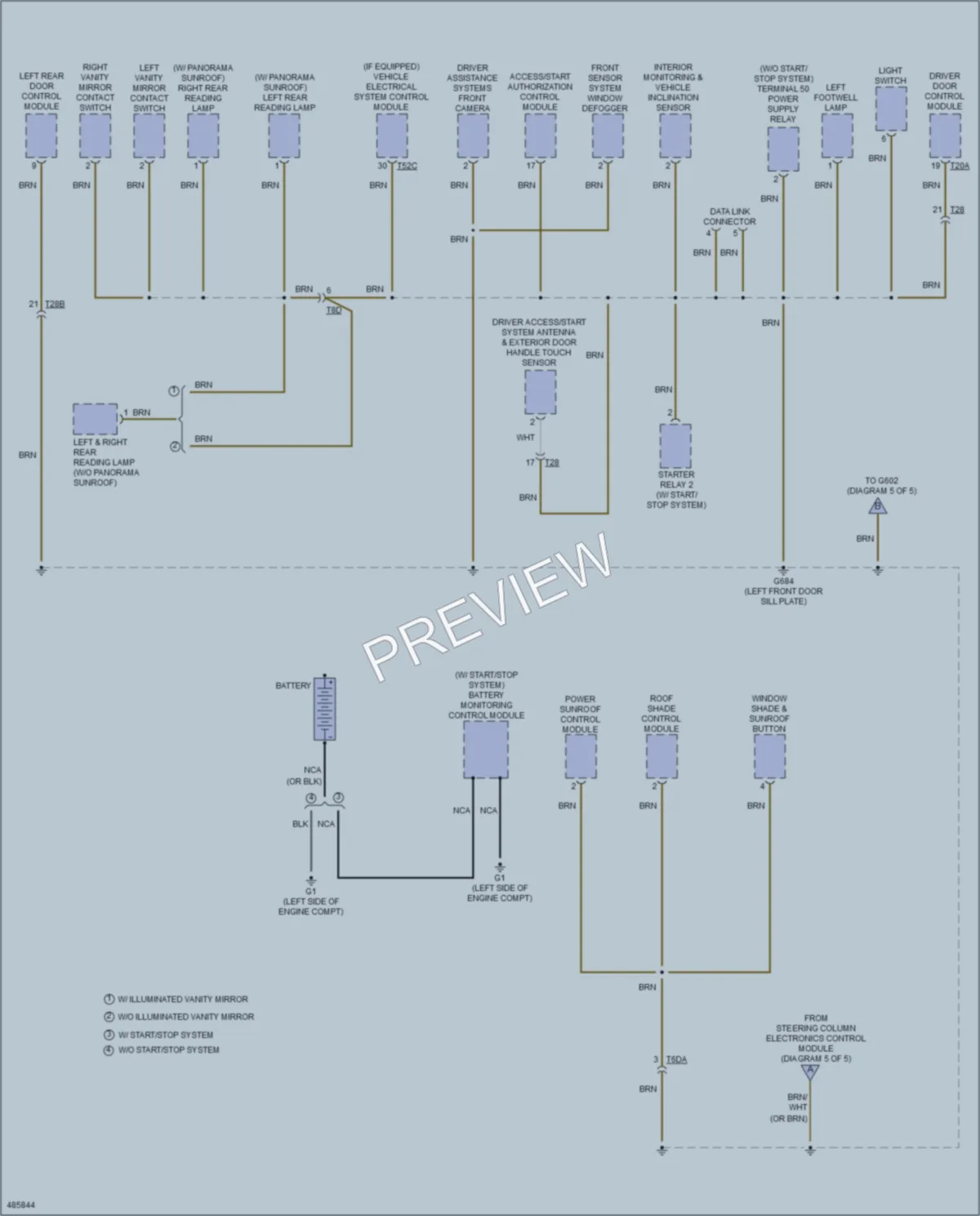 2015 Volkswagen Tiguan Ground Distribution wiring diagram preview
