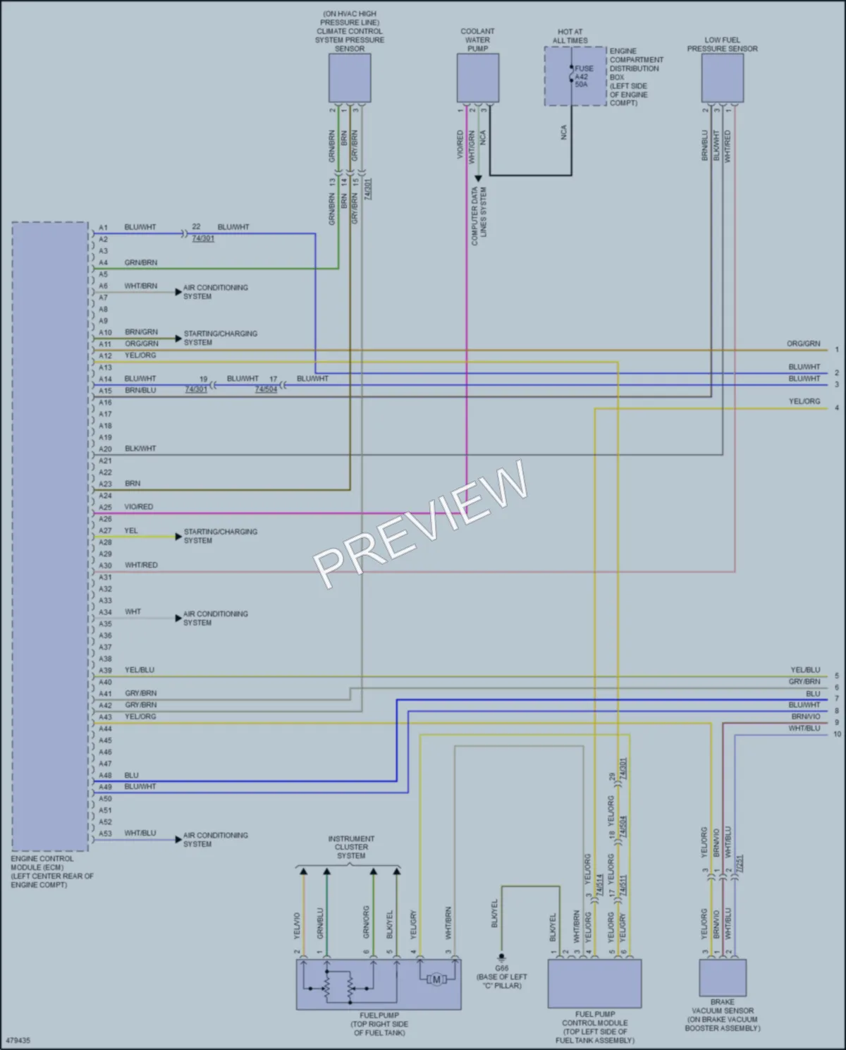 2015 Volvo S60 Engine Performance wiring diagram preview