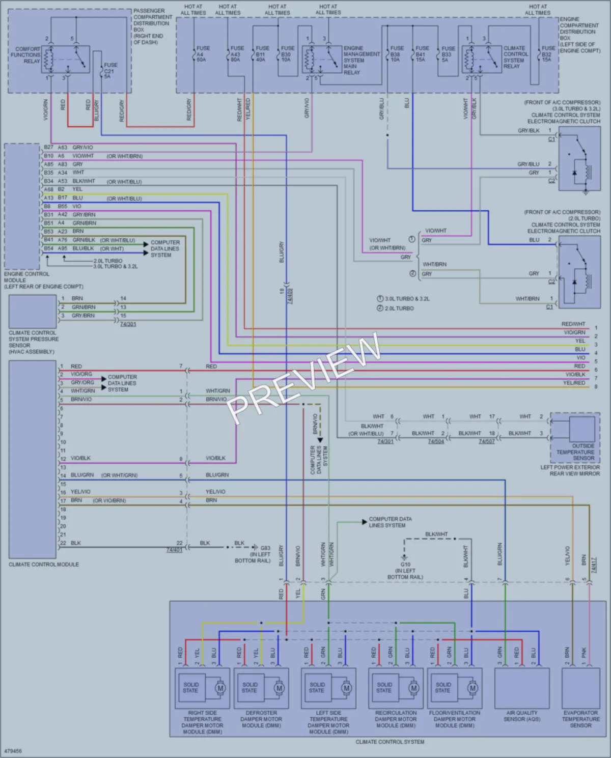 2015 Volvo XC60 Air Conditioning wiring diagram preview