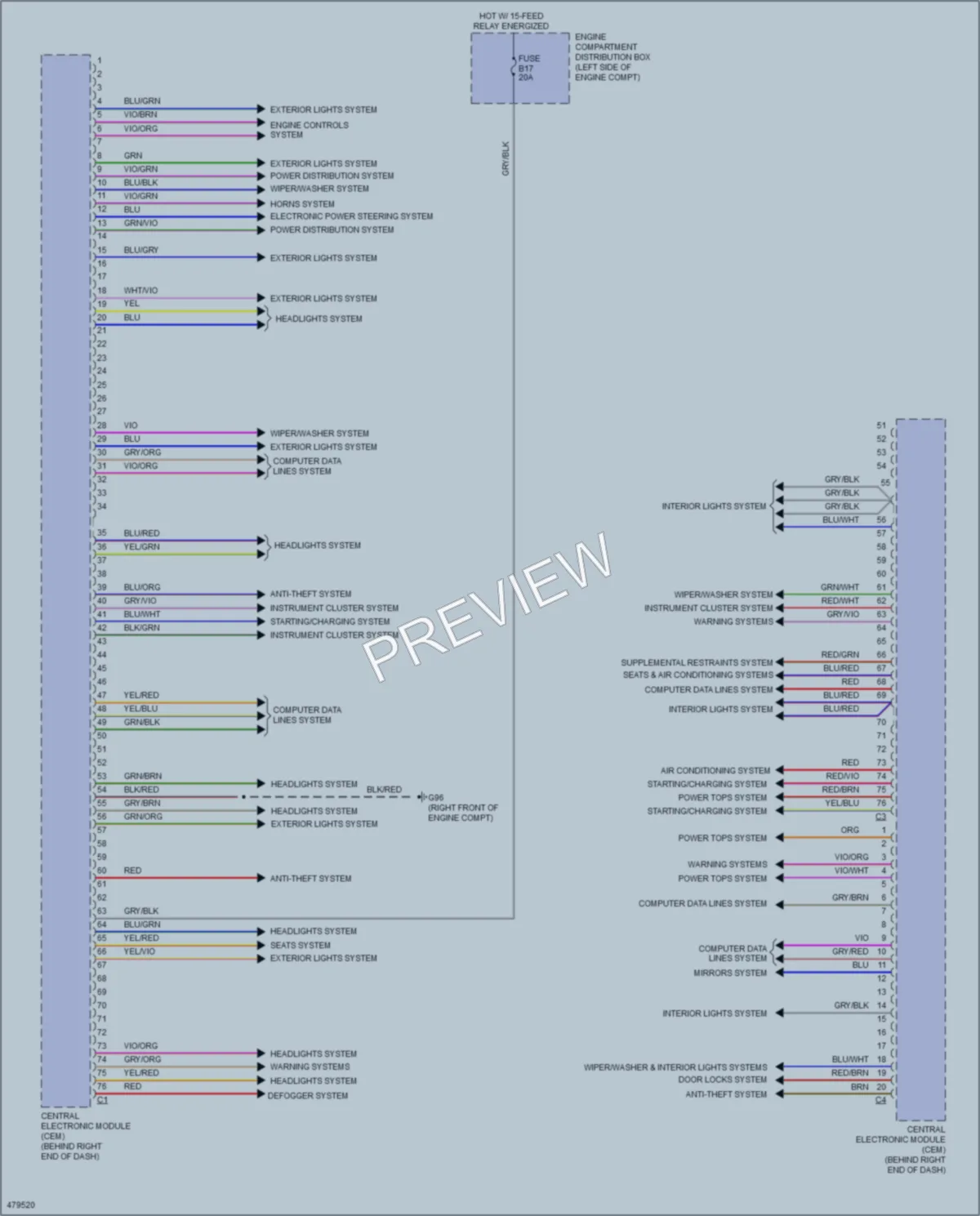 2015 Volvo XC60 Body Control Modules wiring diagram preview
