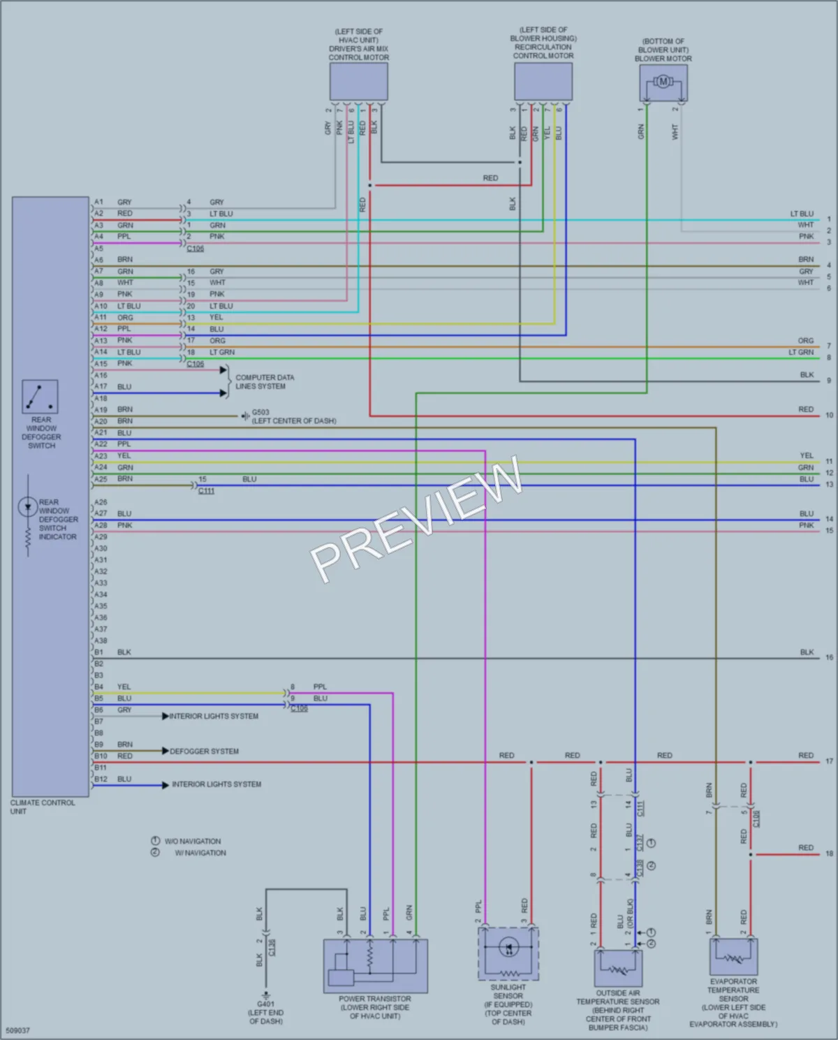 2016 Acura ILX Air Conditioning wiring diagram preview