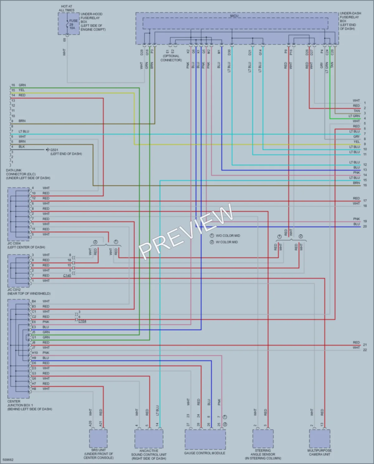 2016 Acura ILX Computer Data Lines wiring diagram preview