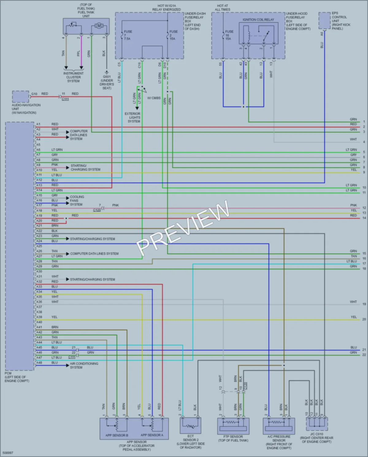 2016 Acura ILX Engine Performance wiring diagram preview