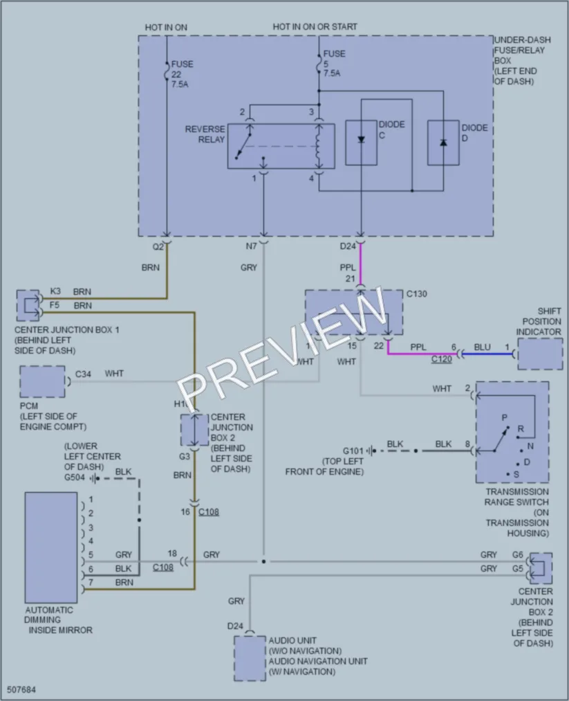 2016 Acura ILX Power Mirrors wiring diagram preview