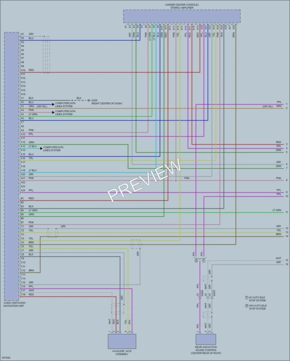 2016 Acura MDX Radio wiring diagram preview