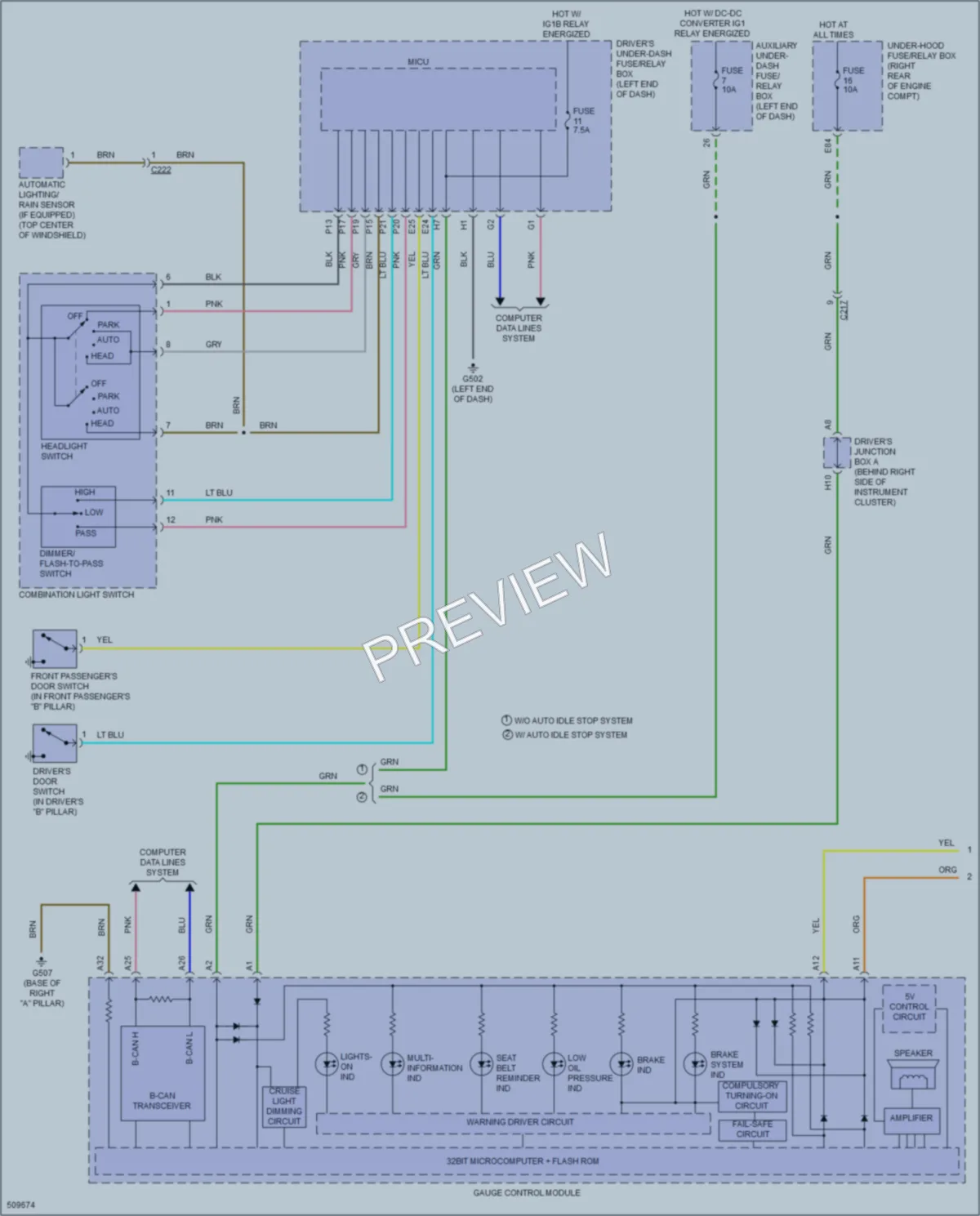 2016 Acura MDX Warning Systems wiring diagram preview