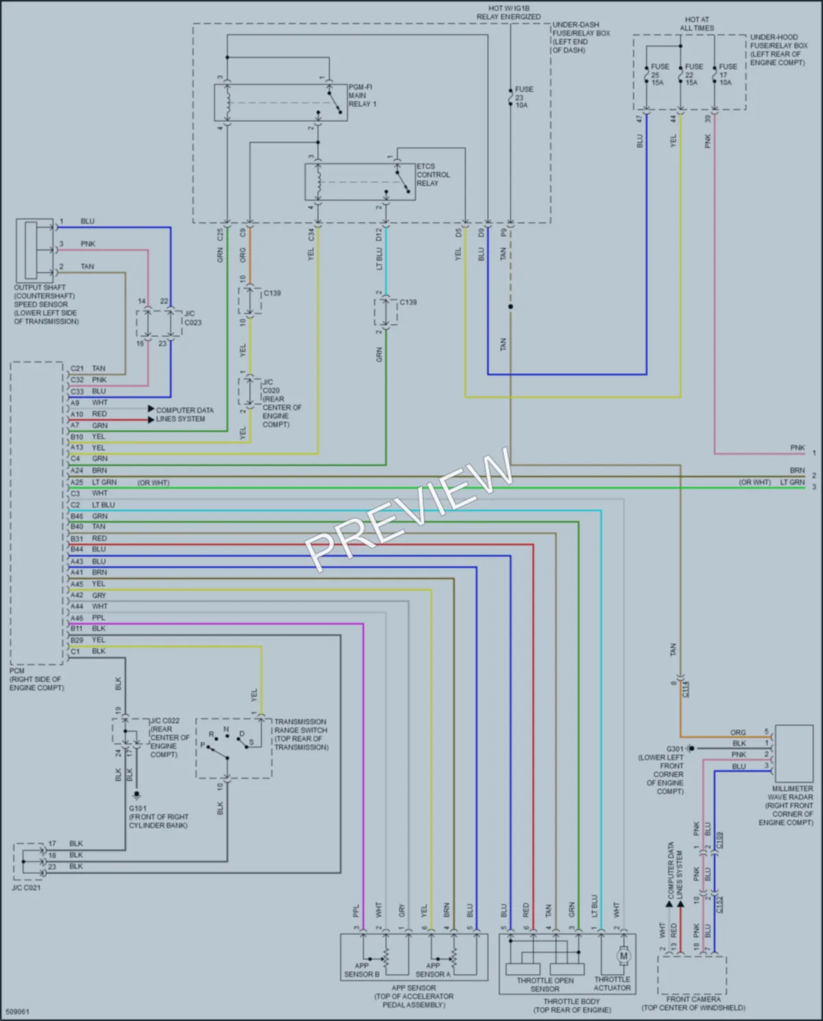 2016 Acura RDX Cruise Control wiring diagram preview