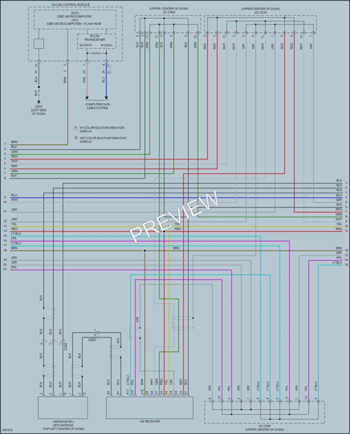 2016 Acura RDX Radio wiring diagram preview
