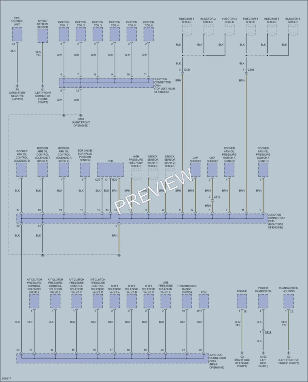 2016 Acura RLX Ground Distribution wiring diagram preview