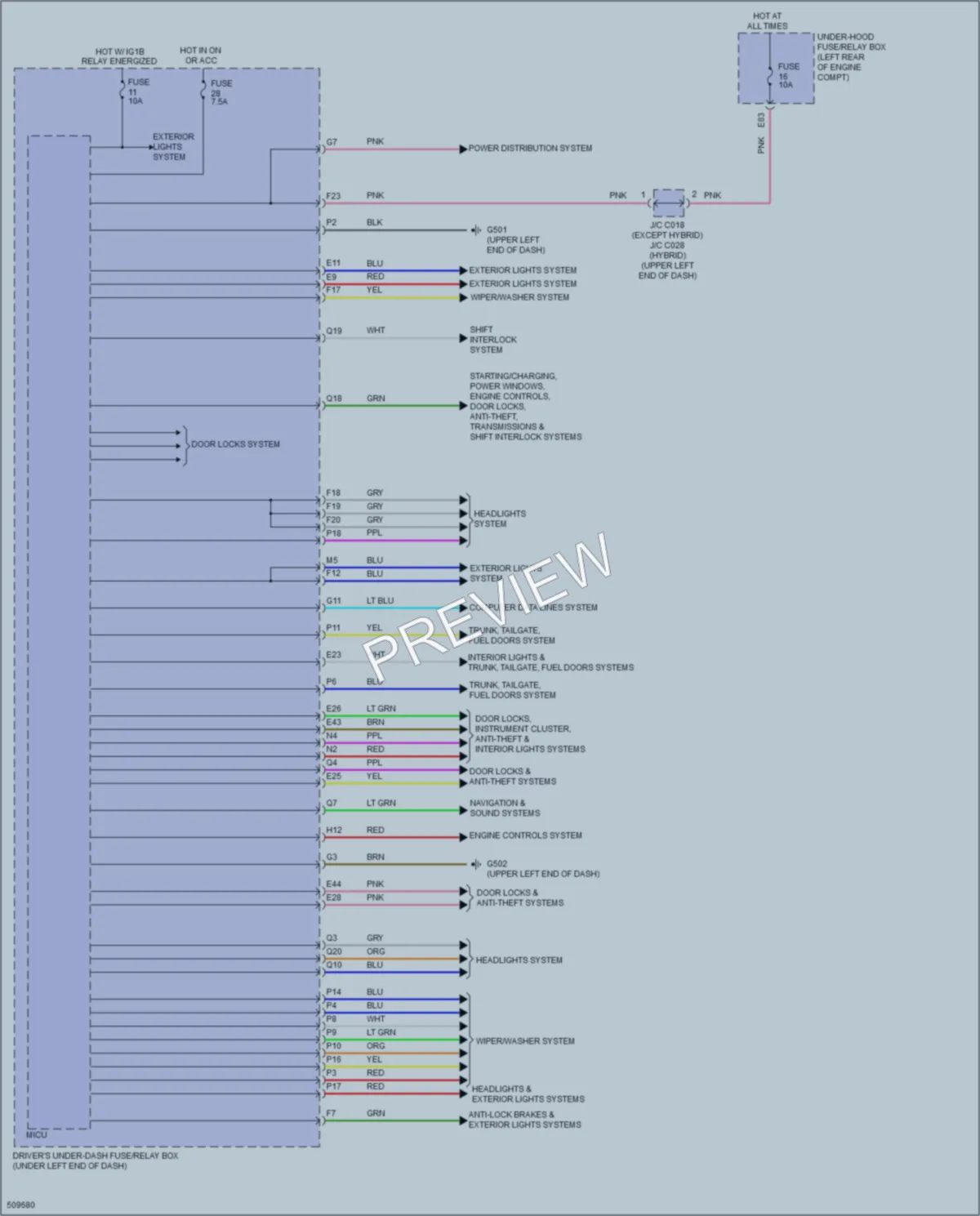 2016 Acura RLXSportHybrid Body Control Modules wiring diagram preview