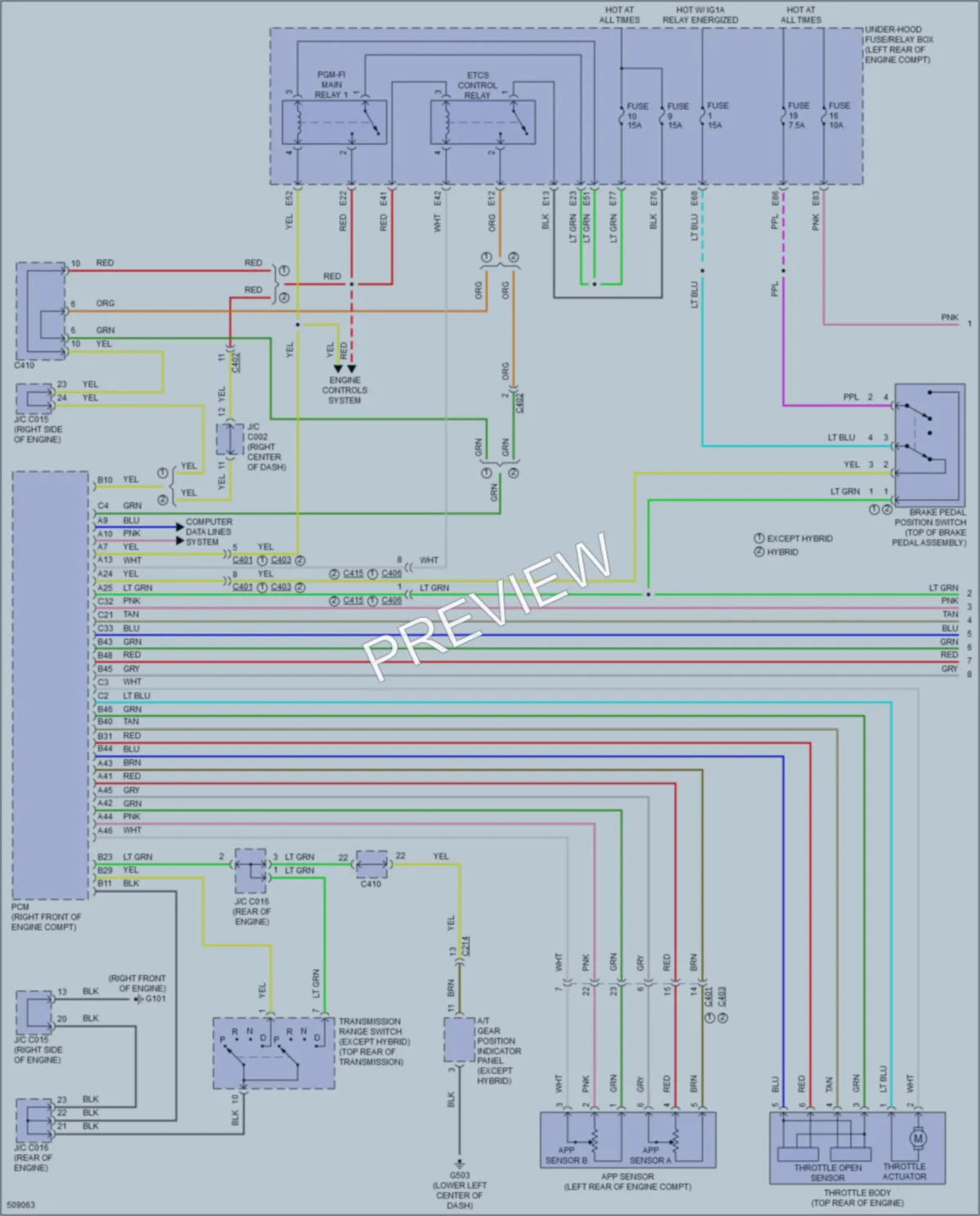 2016 Acura RLXSportHybrid Cruise Control wiring diagram preview