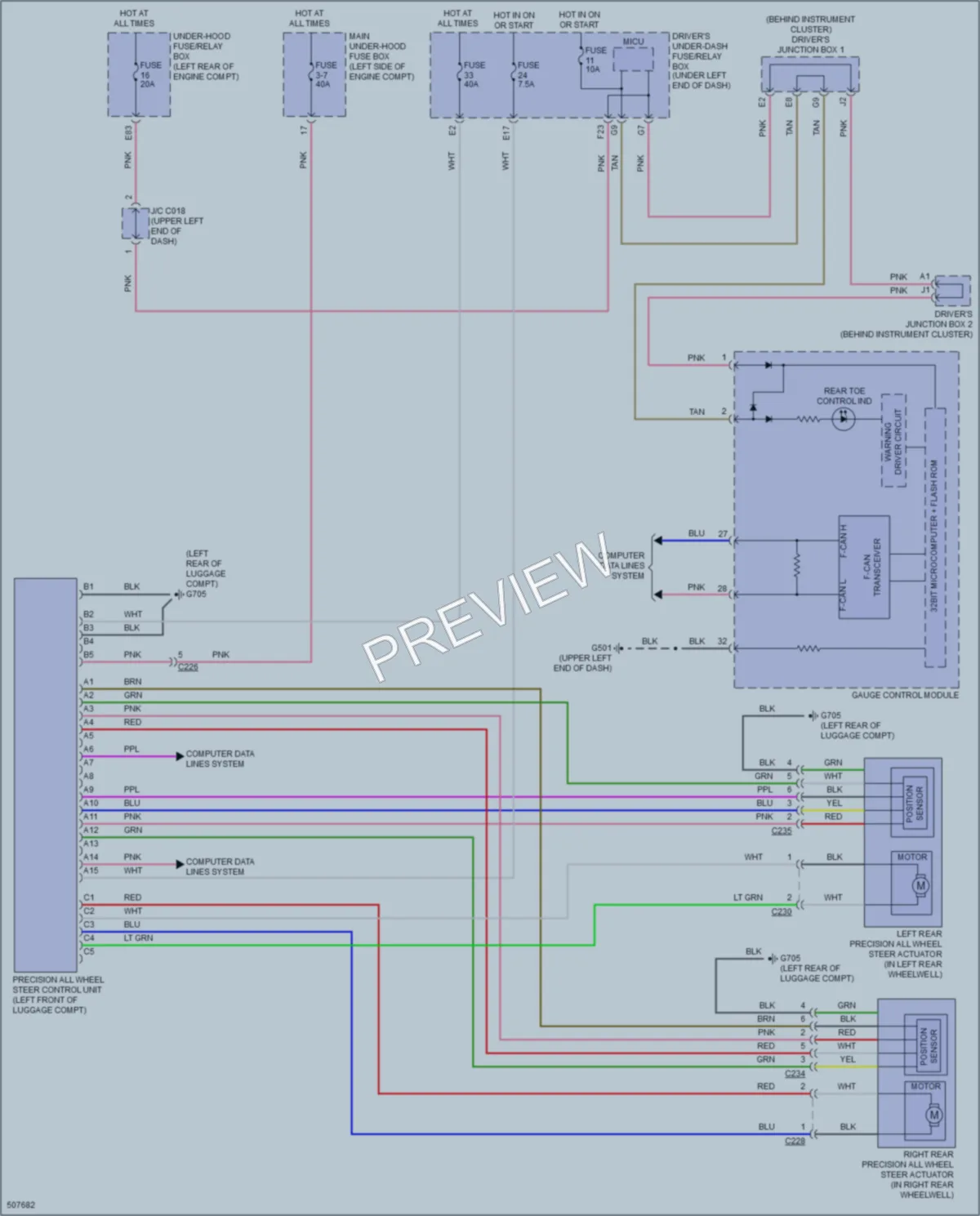 2016 Acura RLXSportHybrid Electronic Power Steering wiring diagram preview