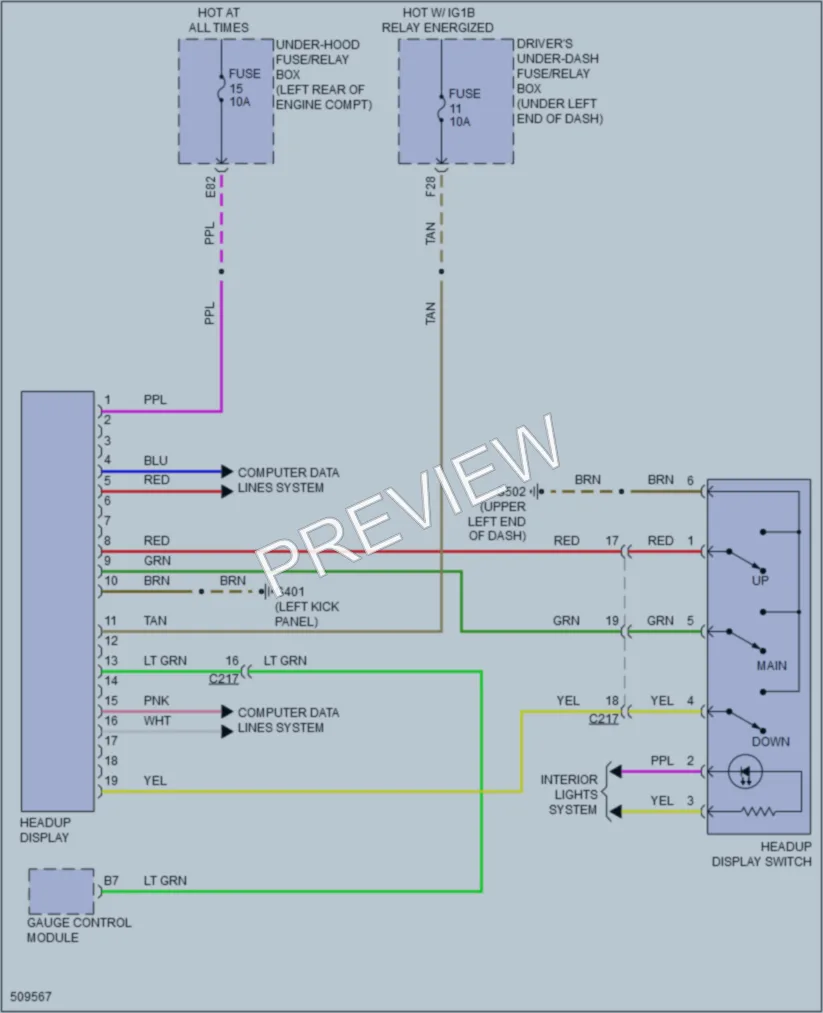 2016 Acura RLXSportHybrid Instrument Cluster wiring diagram preview