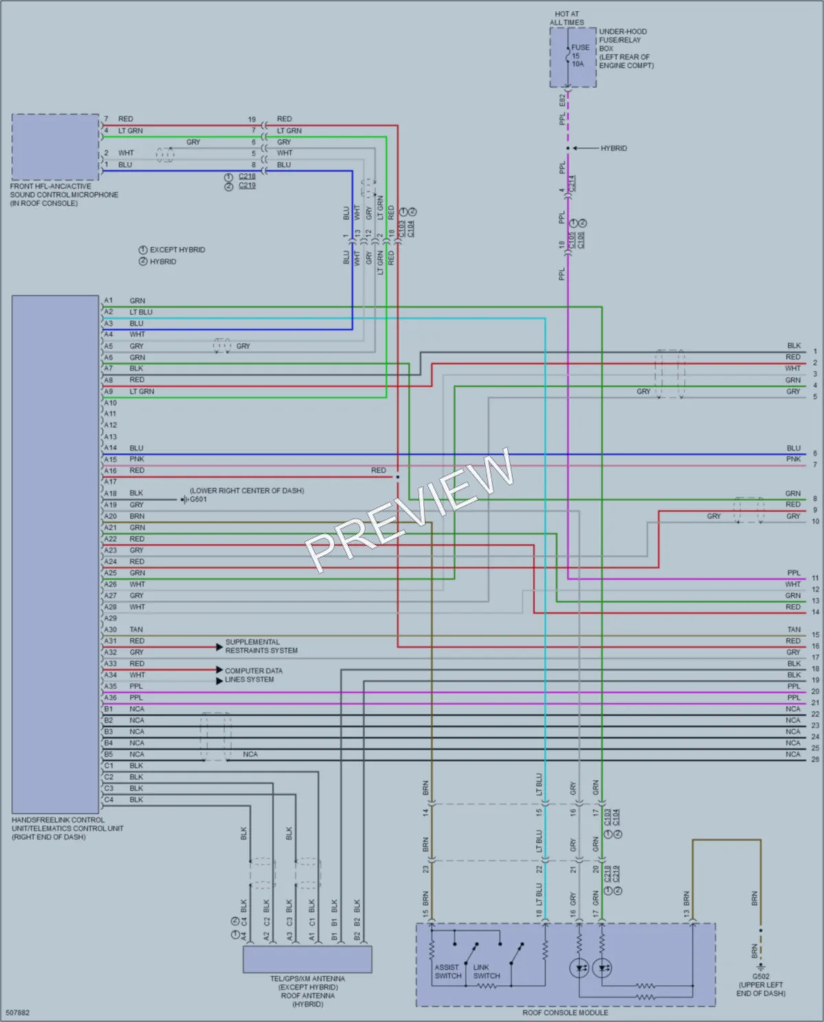 2016 Acura RLXSportHybrid Navigation wiring diagram preview