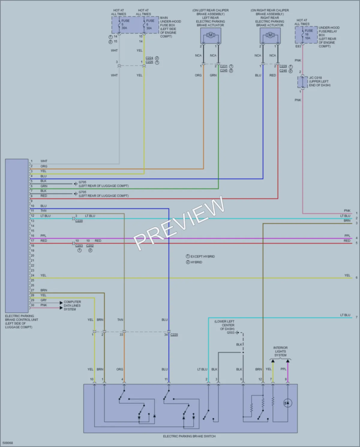 2016 Acura RLXSportHybrid Shift Interlock wiring diagram preview