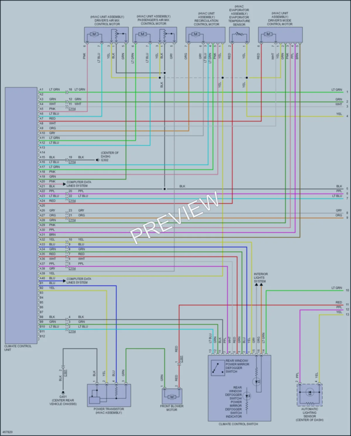 2016 Acura TLX Air Conditioning wiring diagram preview