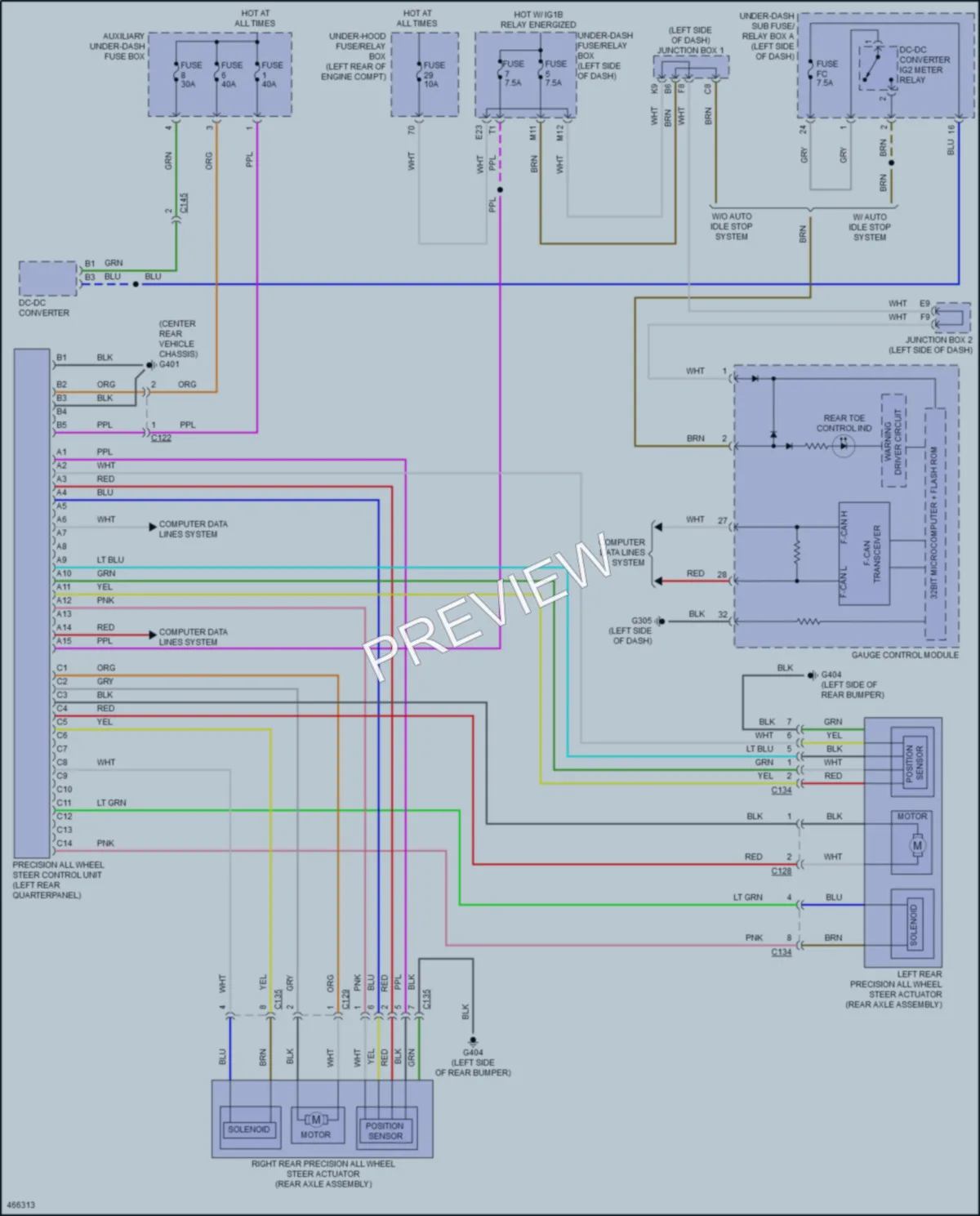 2016 Acura TLX Electronic Power Steering wiring diagram preview