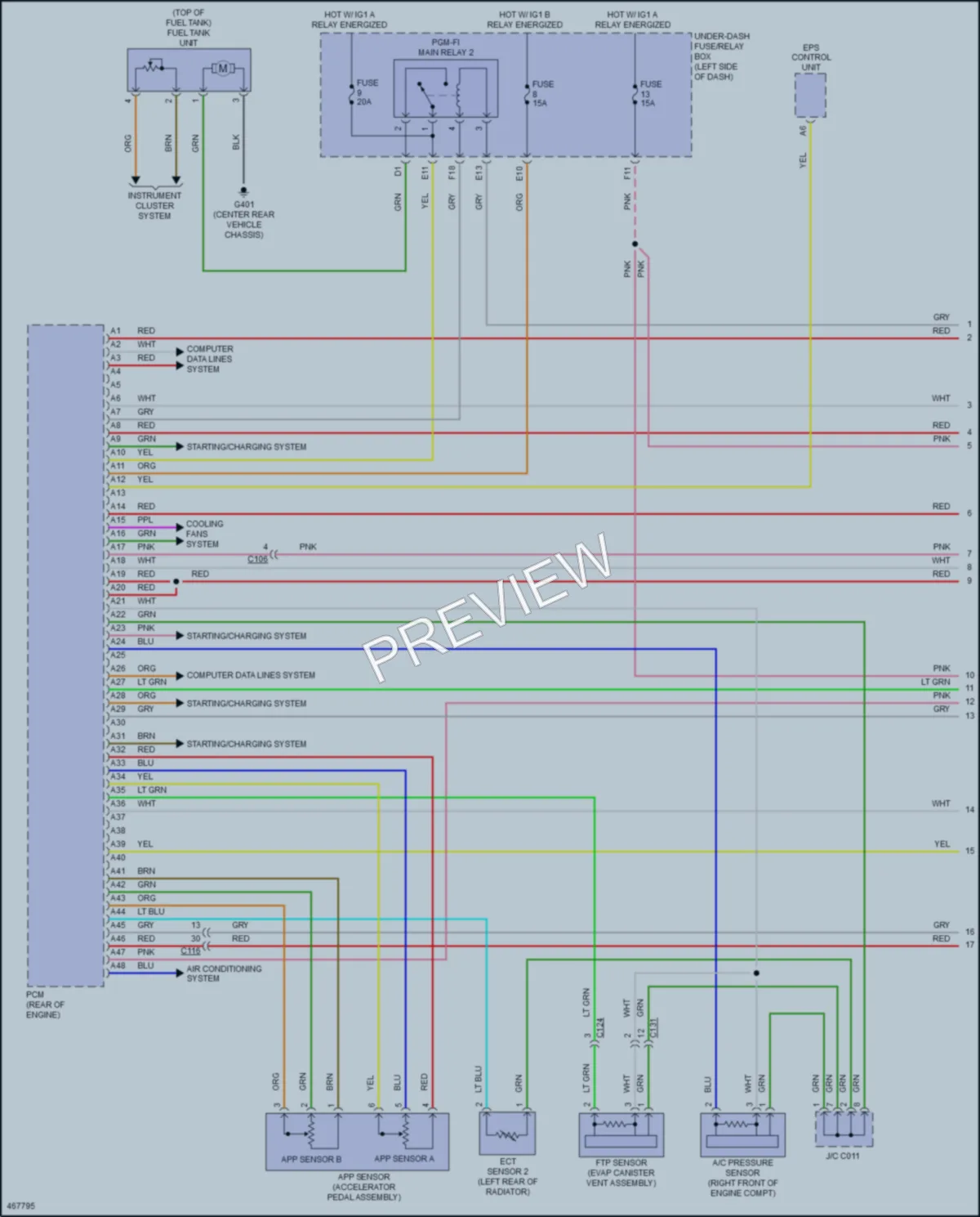 2016 Acura TLX Engine Performance wiring diagram preview