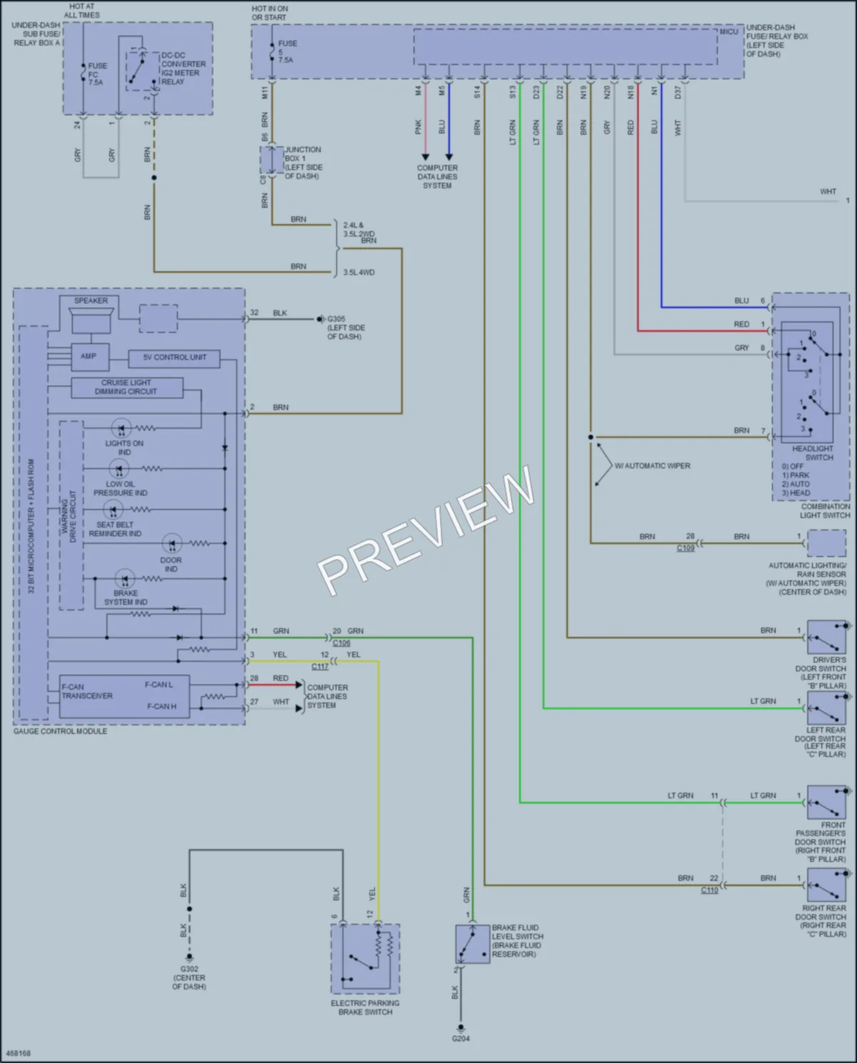 2016 Acura TLX Warning Systems wiring diagram preview