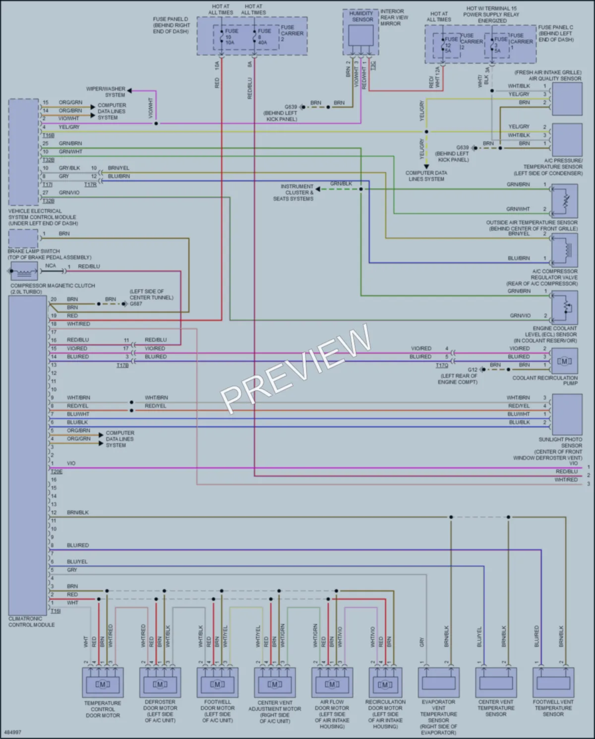 2016 Audi A4allroad Air Conditioning wiring diagram preview