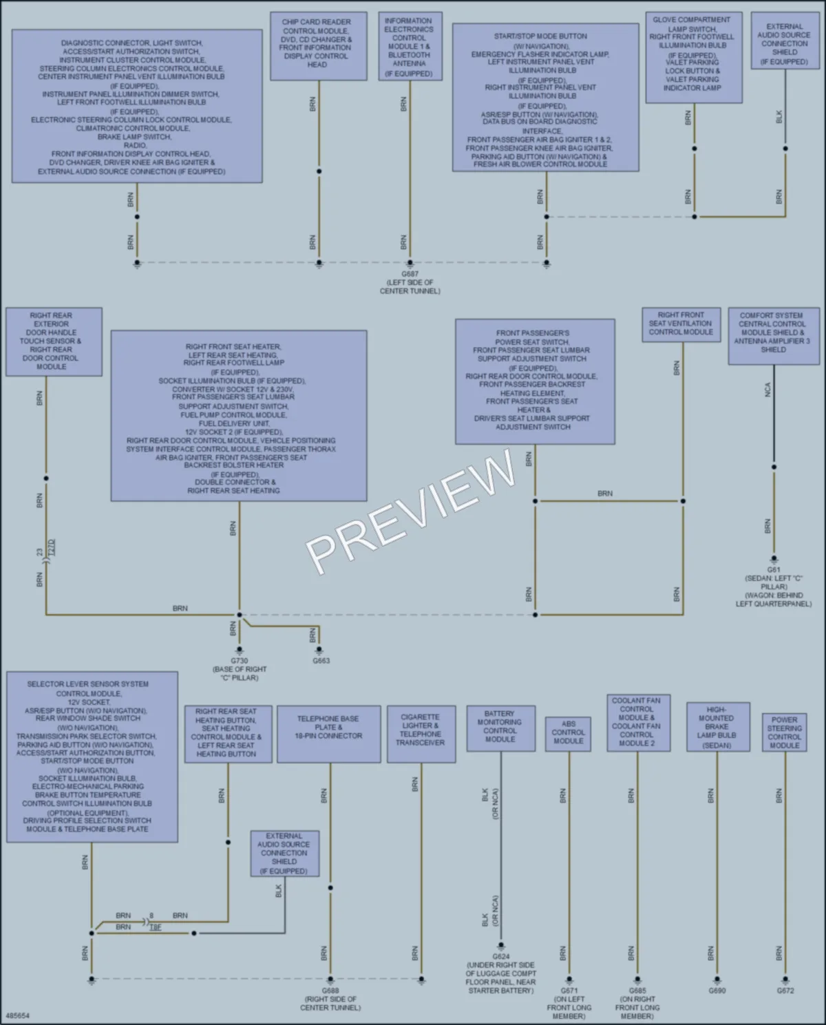 2016 Audi A4allroad Ground Distribution wiring diagram preview