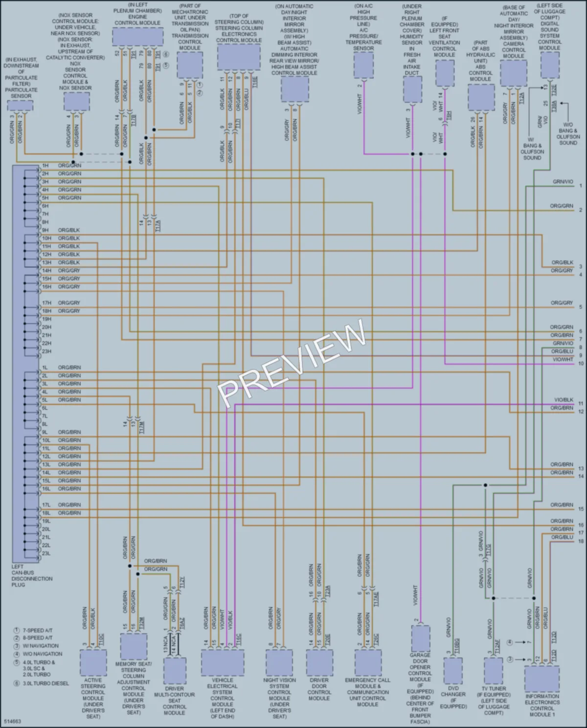 2016 Audi A6 Computer Data Lines wiring diagram preview