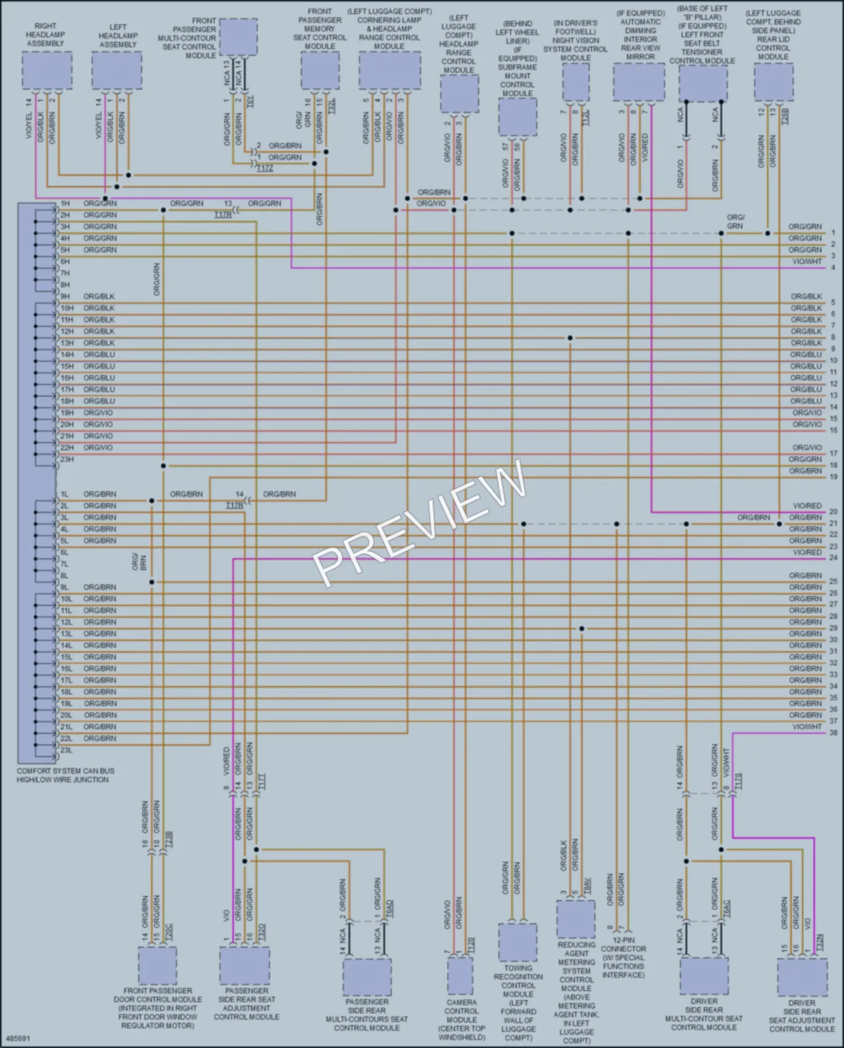 2016 Audi A8 Computer Data Lines wiring diagram preview
