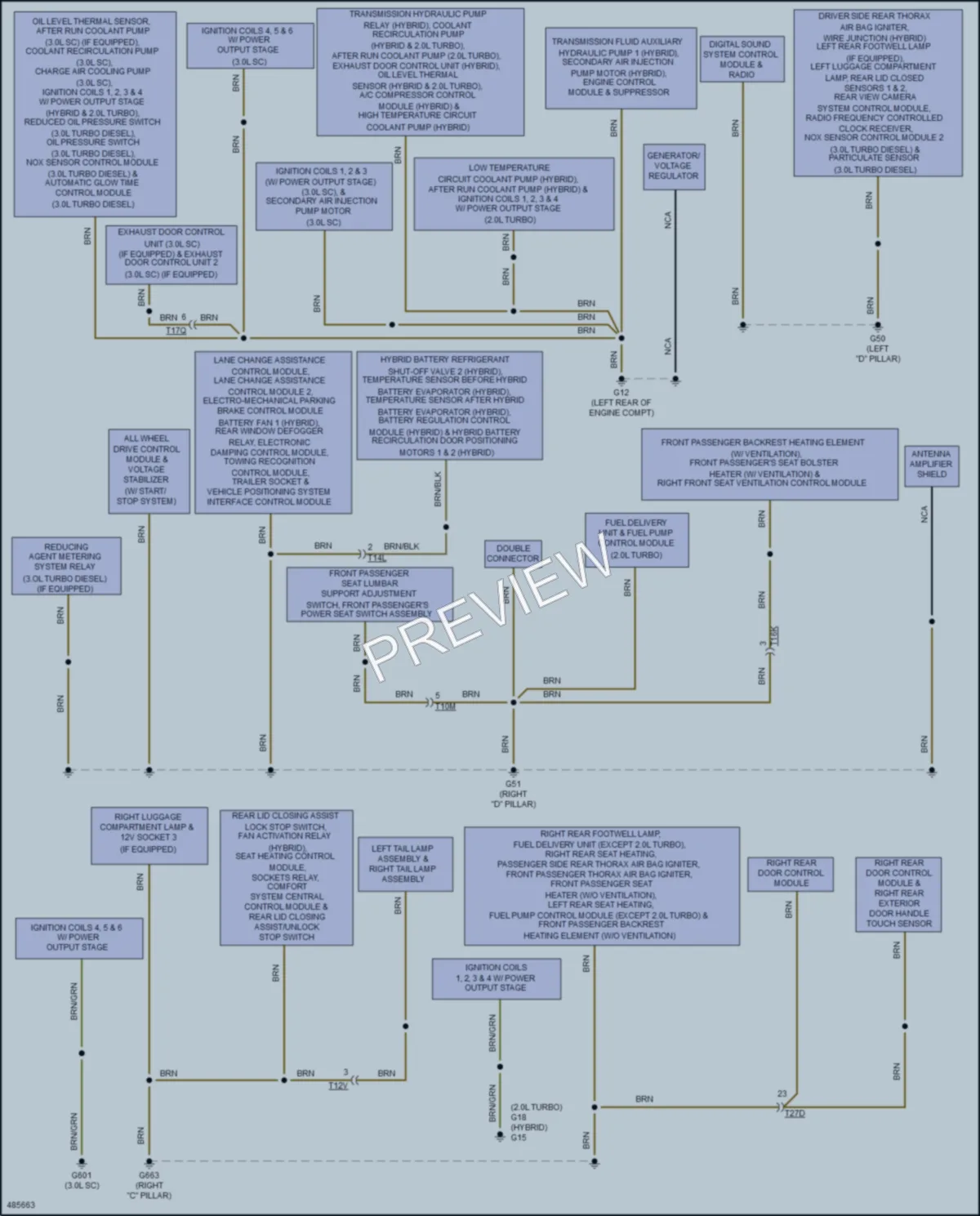 2016 Audi Q5hybrid Ground Distribution wiring diagram preview