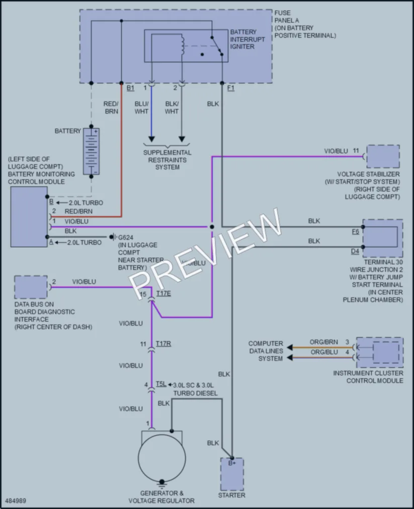 2016 Audi Q5hybrid Starting Charging wiring diagram preview