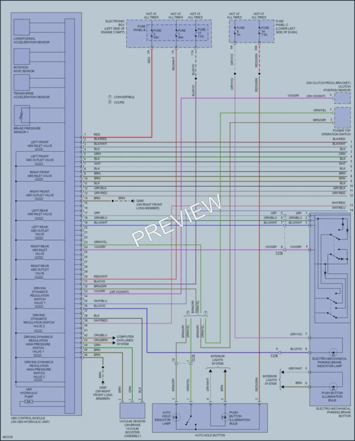 2016 Audi S3 Anti Lock Brakes wiring diagram preview