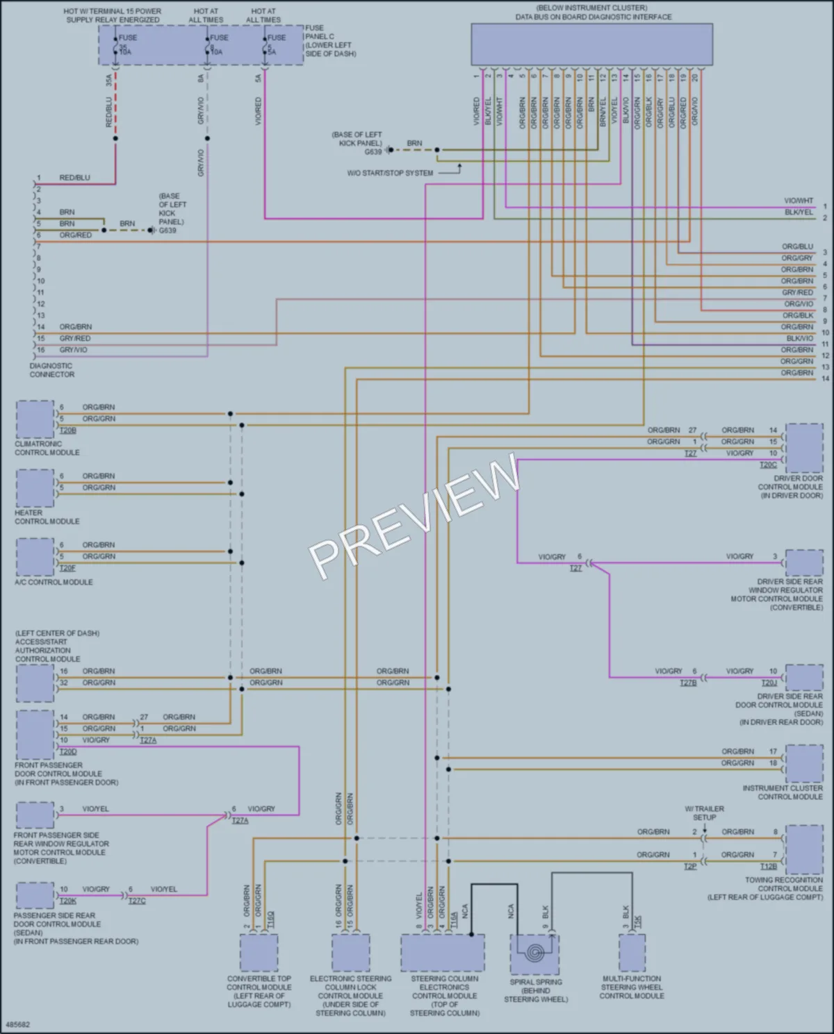 2016 Audi S3 Computer Data Lines wiring diagram preview