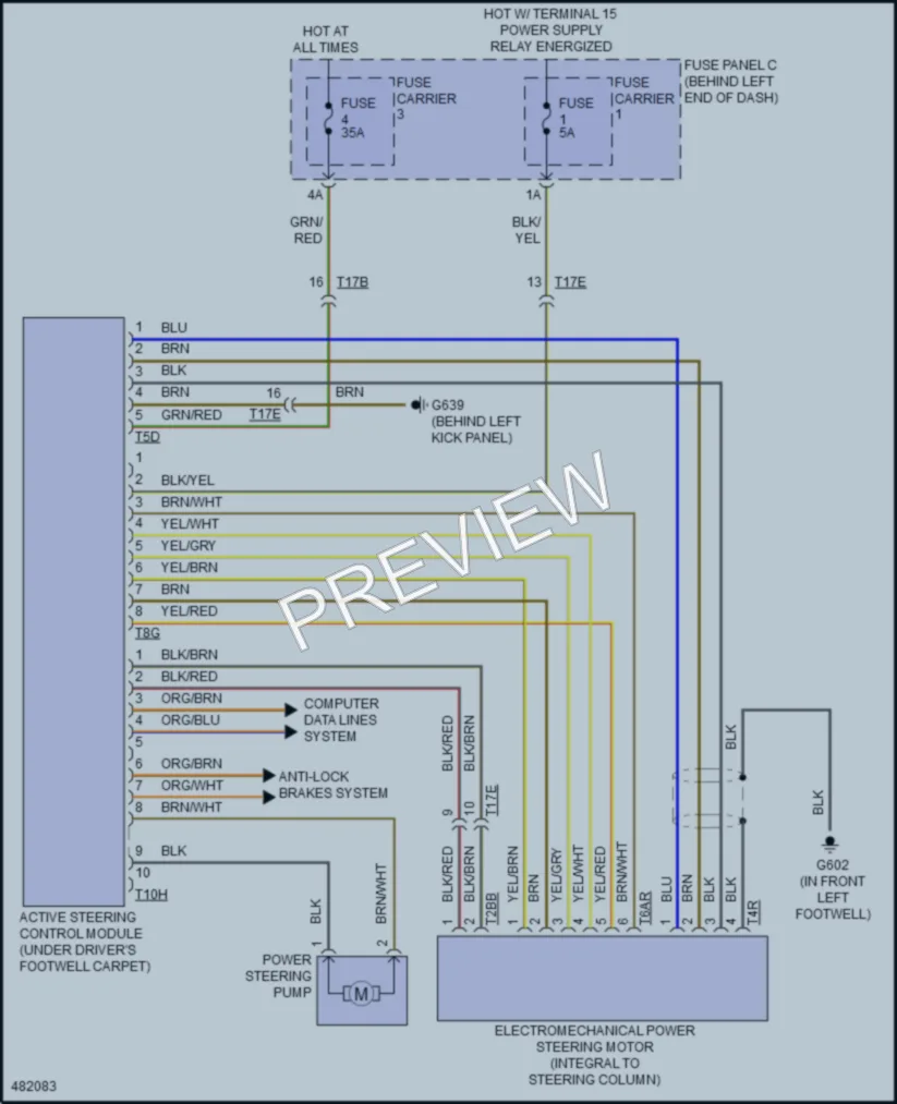 2016 Audi S4 Electronic Power Steering wiring diagram preview
