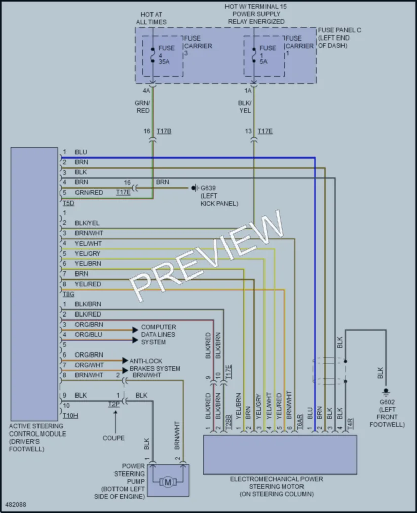 2016 Audi S5 Electronic Power Steering wiring diagram preview
