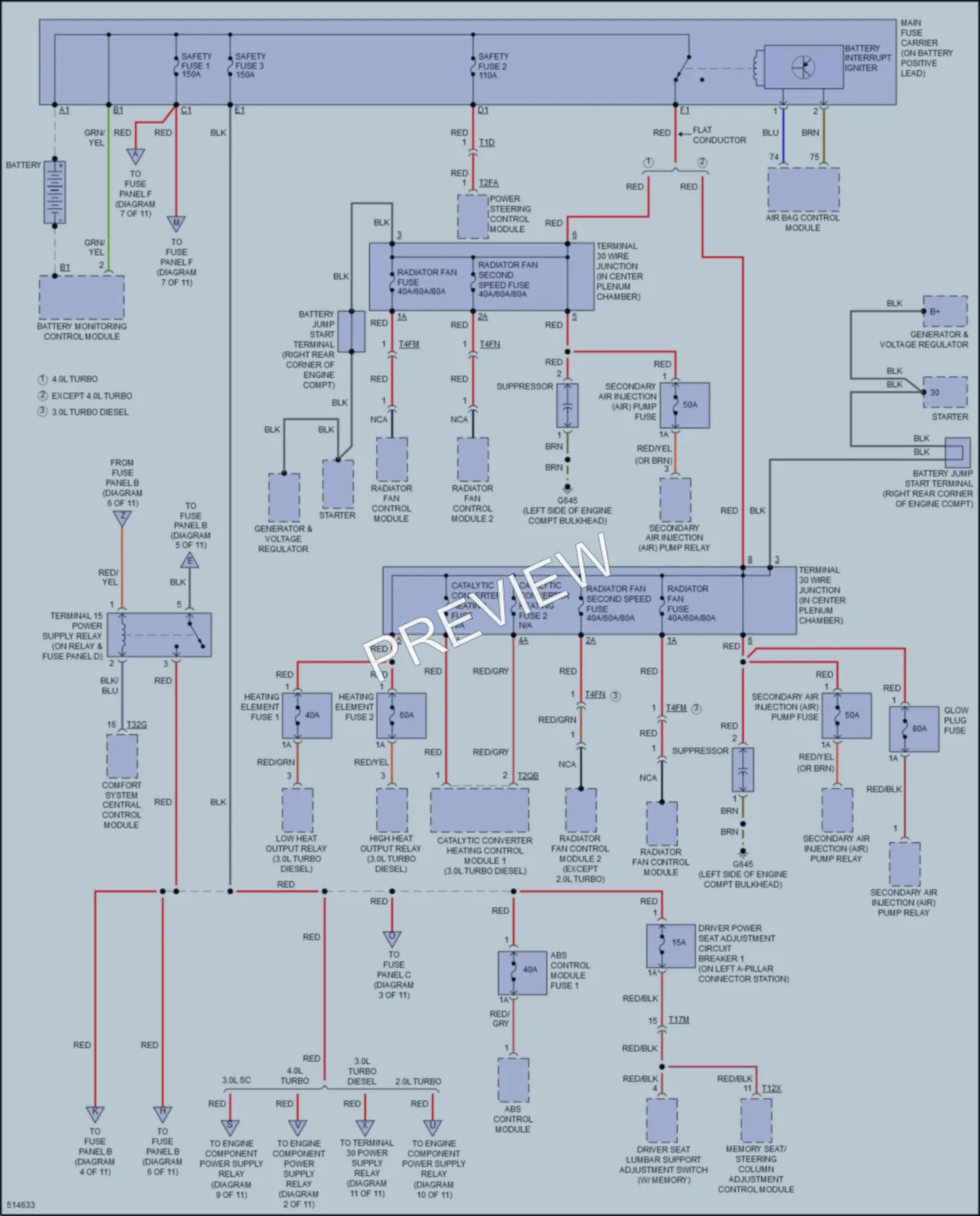 2016 Audi S6 Power Distribution wiring diagram preview