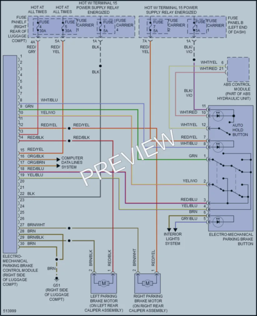 2016 Audi S6 Shift Interlock wiring diagram preview