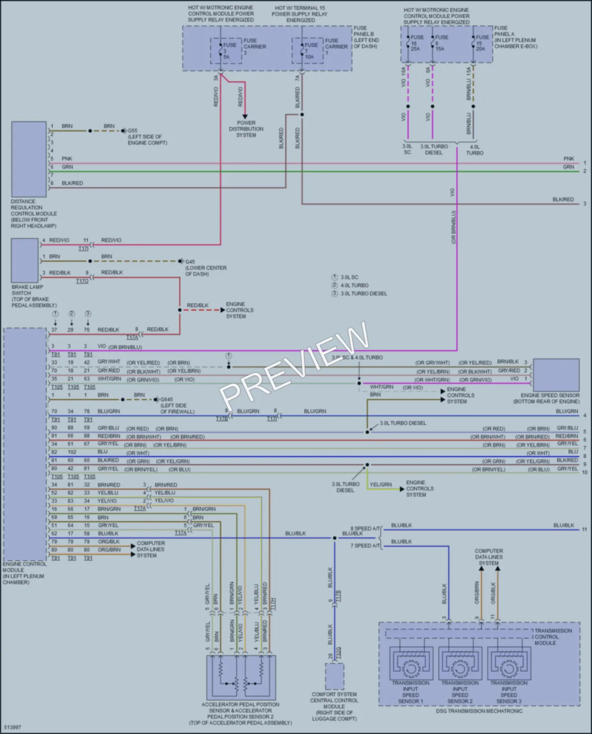 2016 Audi S7 Cruise Control wiring diagram preview